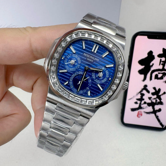 Silver Blue Watch