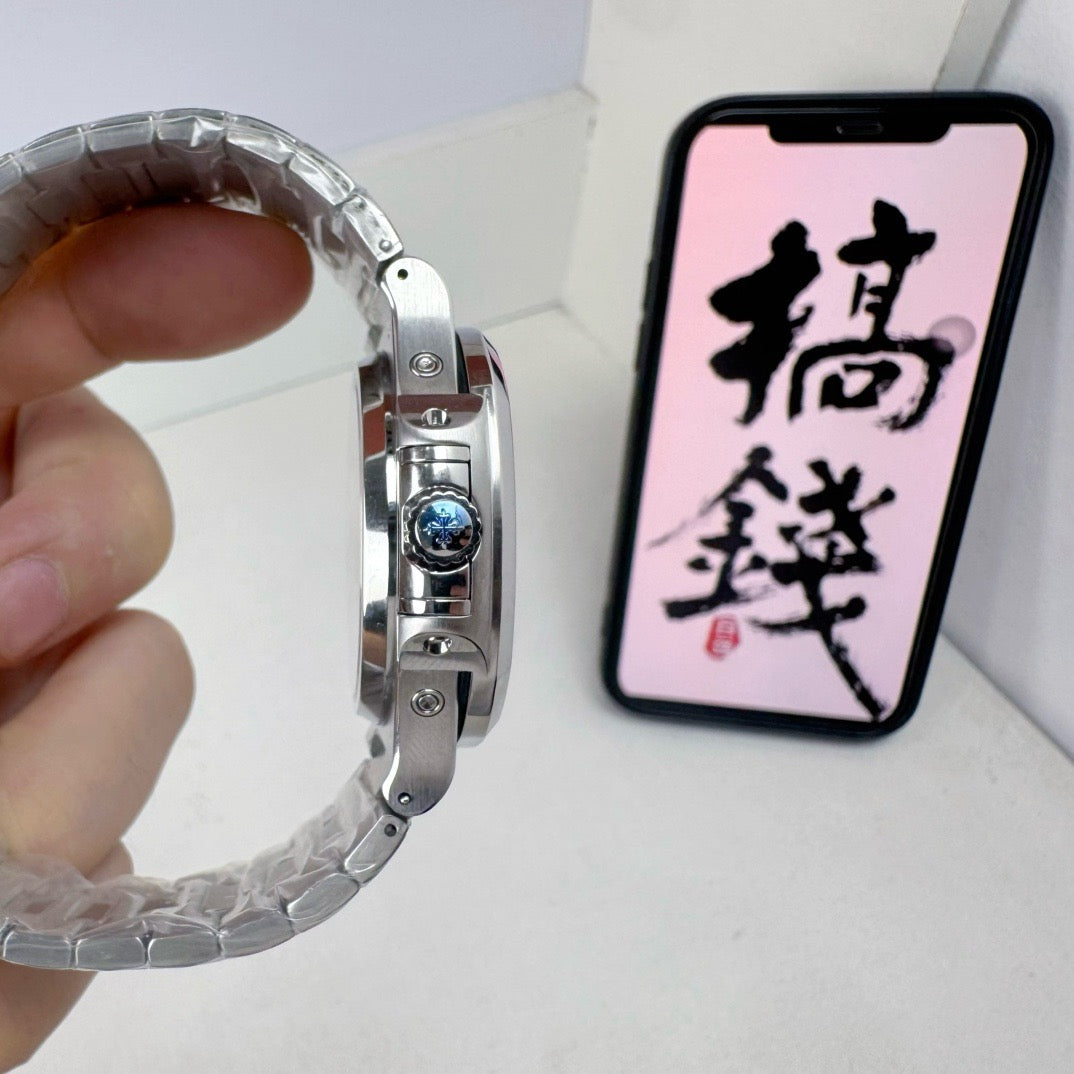 Silver Blue Watch