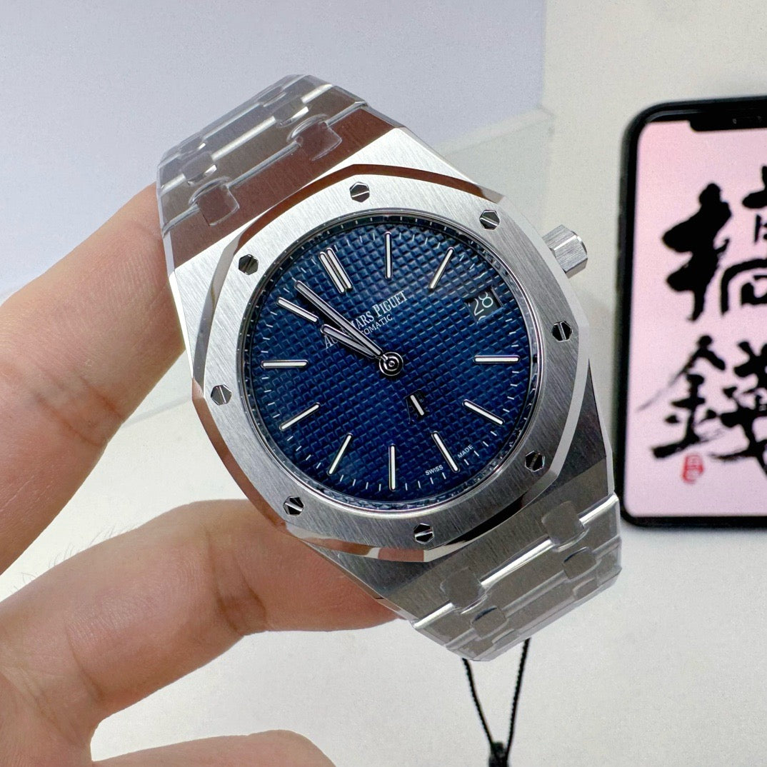 Silver Blue Watch