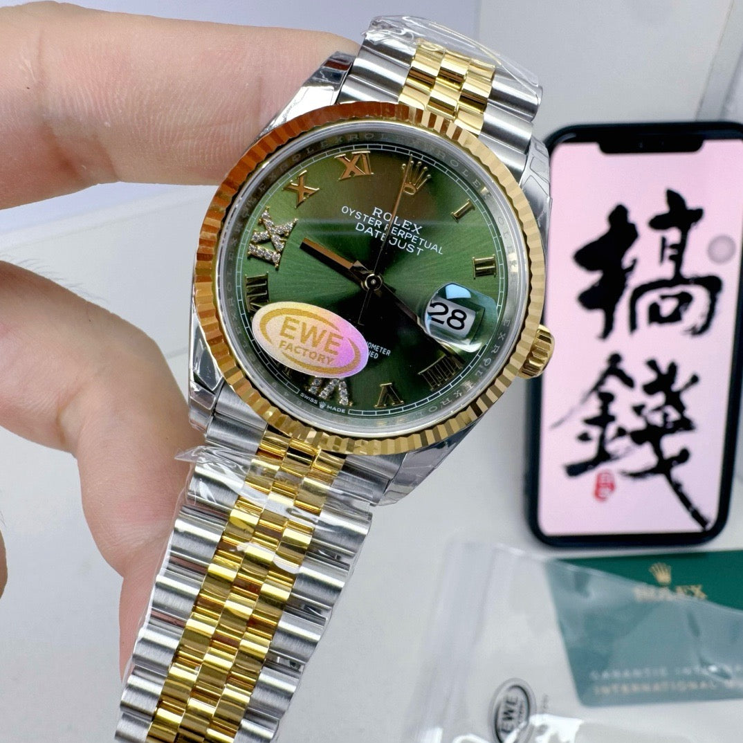 Silver Golden Watch