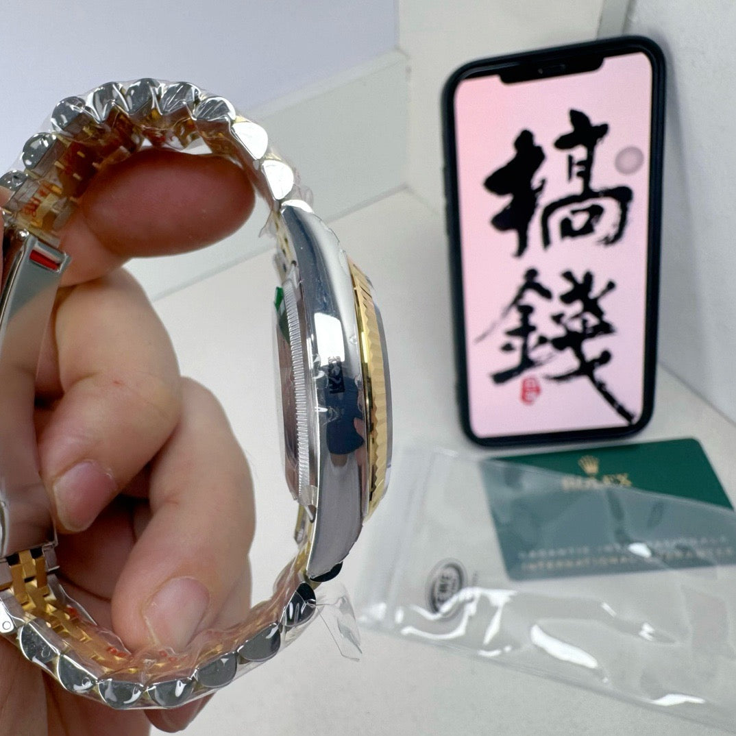 Silver Golden Watch