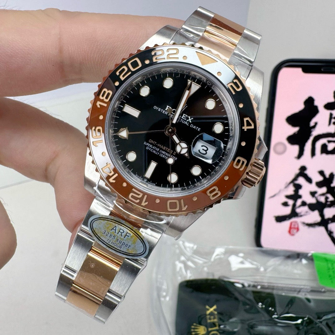 Silver Golden Watch