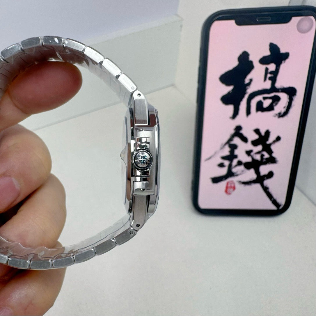 Silver Blue Watch