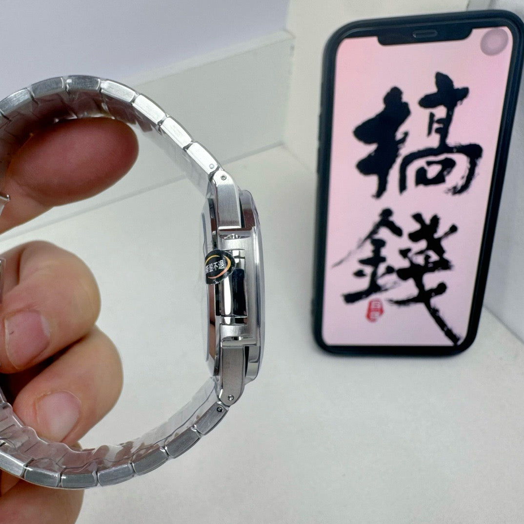 Silver Blue Watch