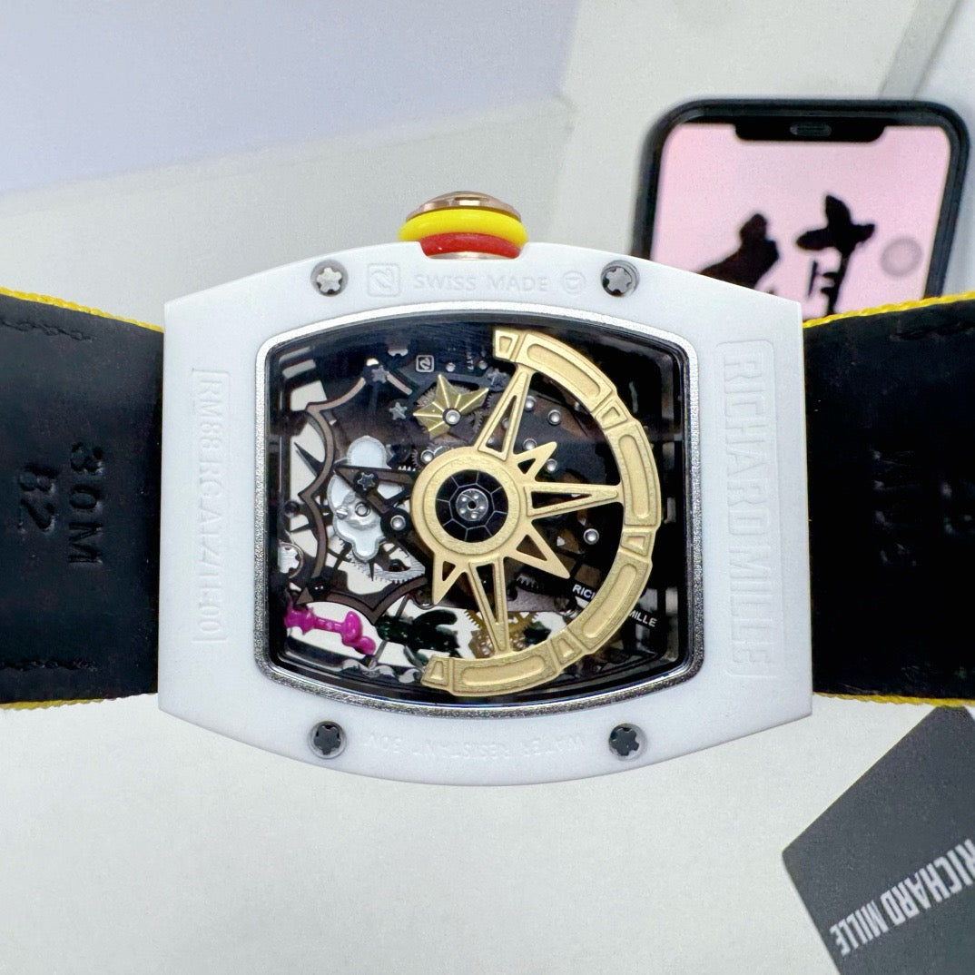 Yellow White Watch