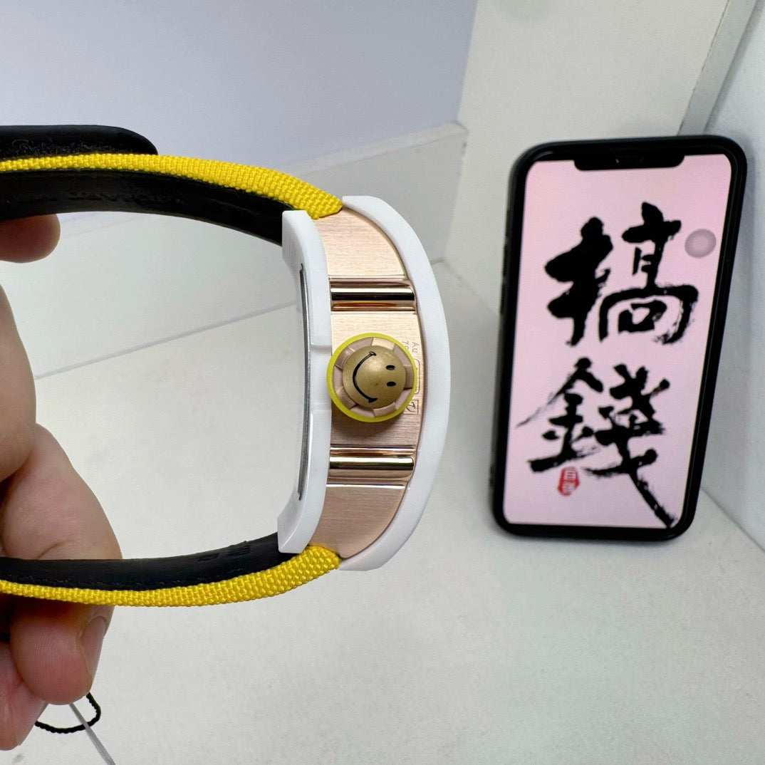 Yellow White Watch