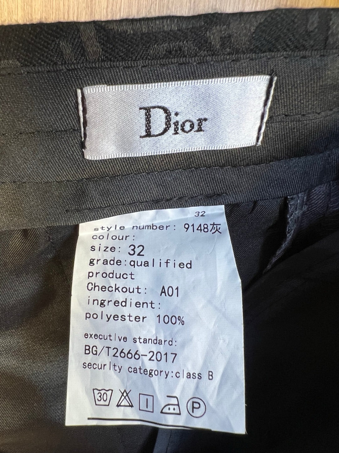 Black Jacket and Pant Suit - Size 48 / 30