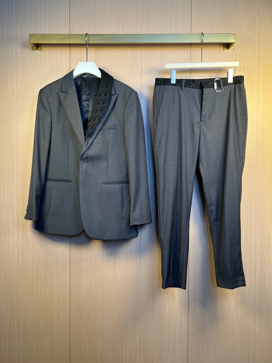 Black Jacket and Pant Suit - Size 48 / 30