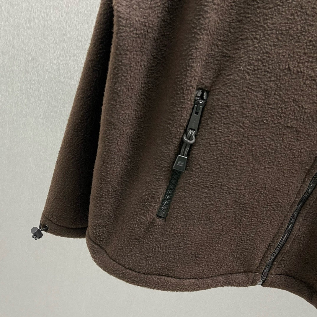 Brown and Dark Blue Jacket - Size L