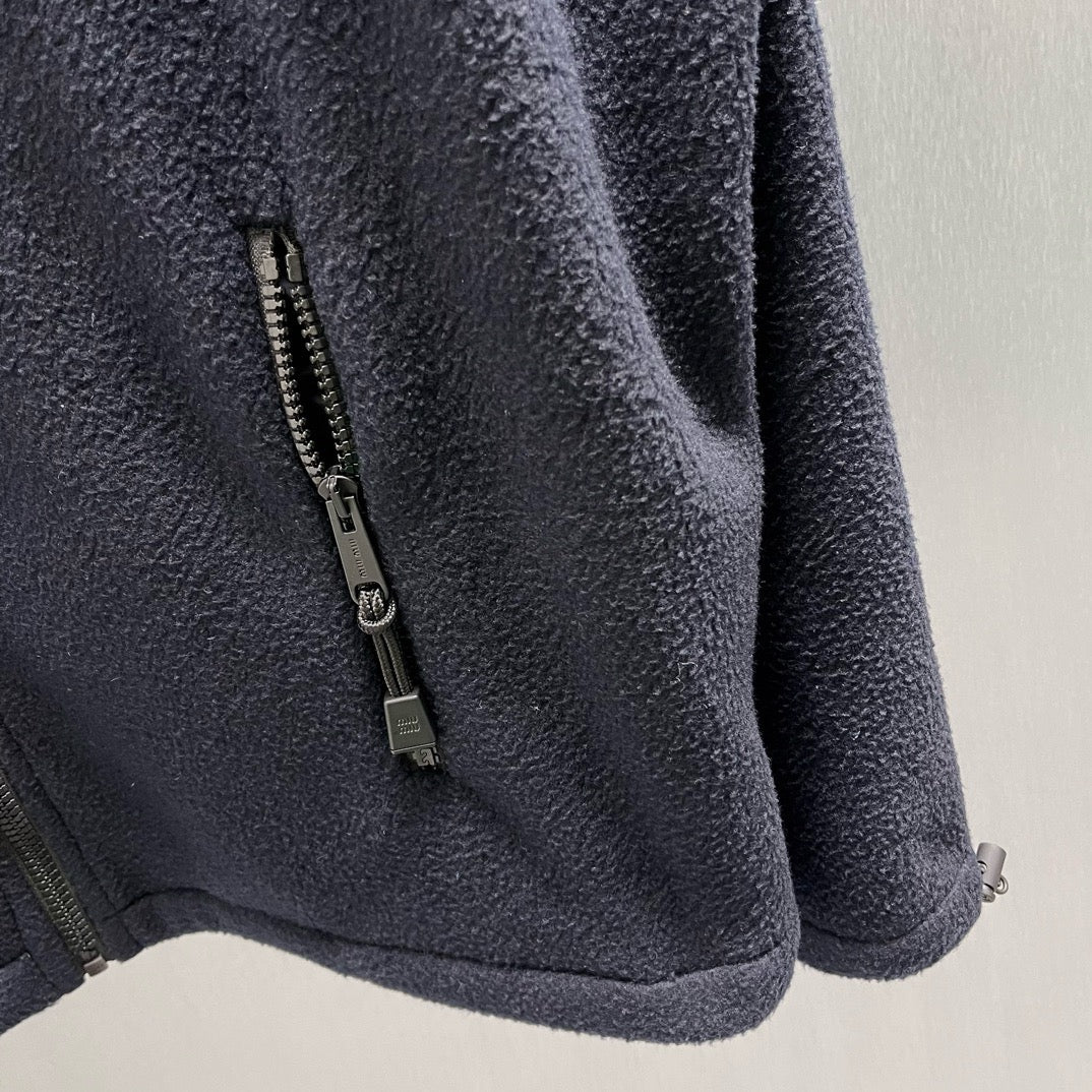 Brown and Dark Blue Jacket - Size L
