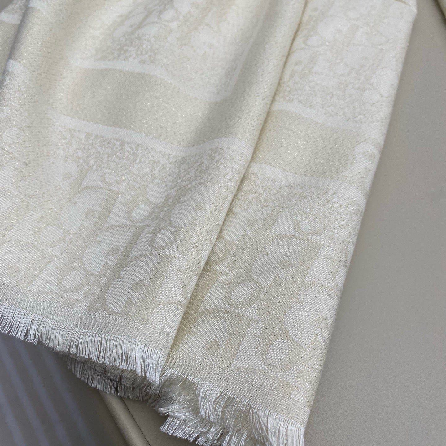 Black and Beige Scarf
