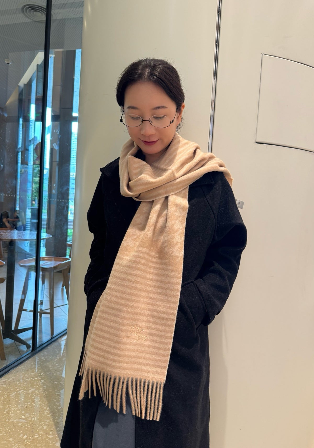 Brown and Rose Scarf