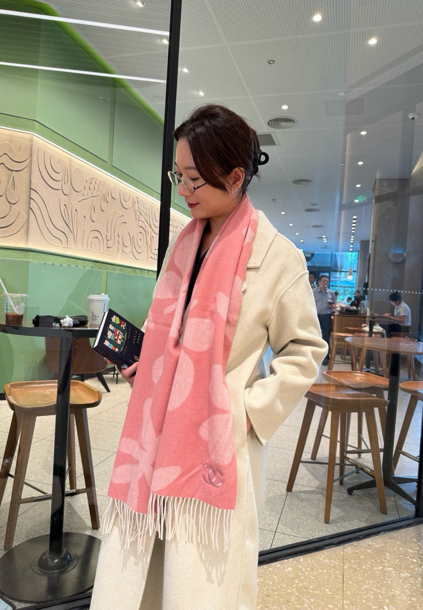 Pink and Blue Scarf