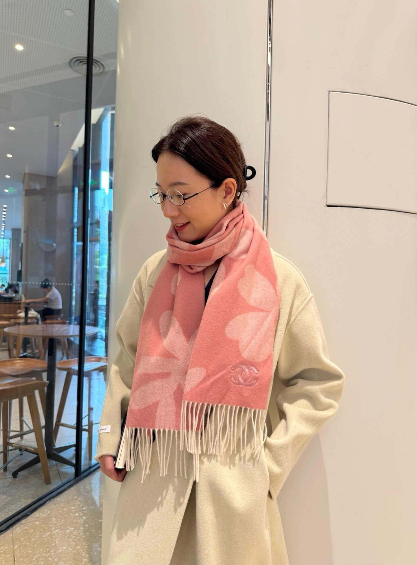 Pink and Blue Scarf