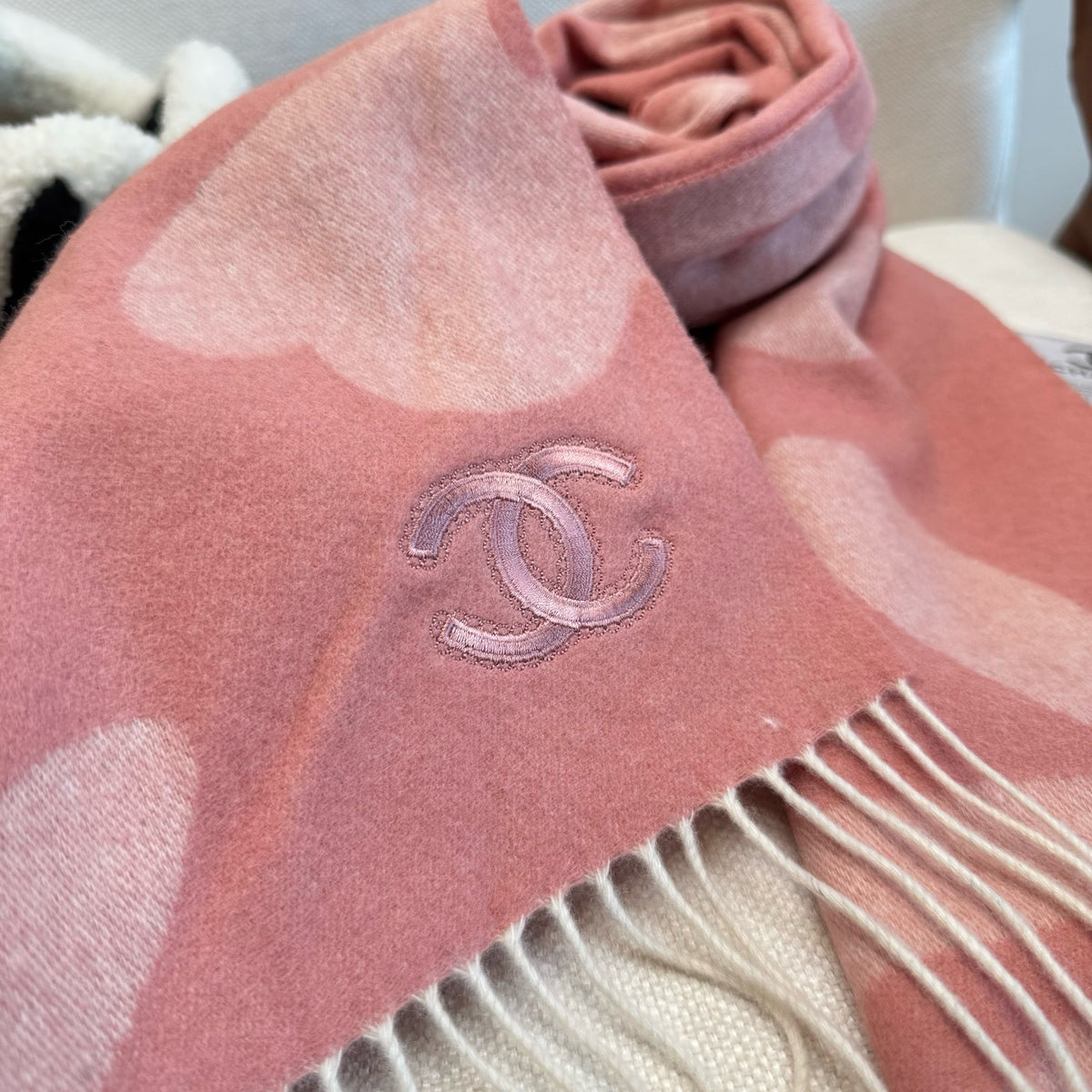 Pink and Blue Scarf