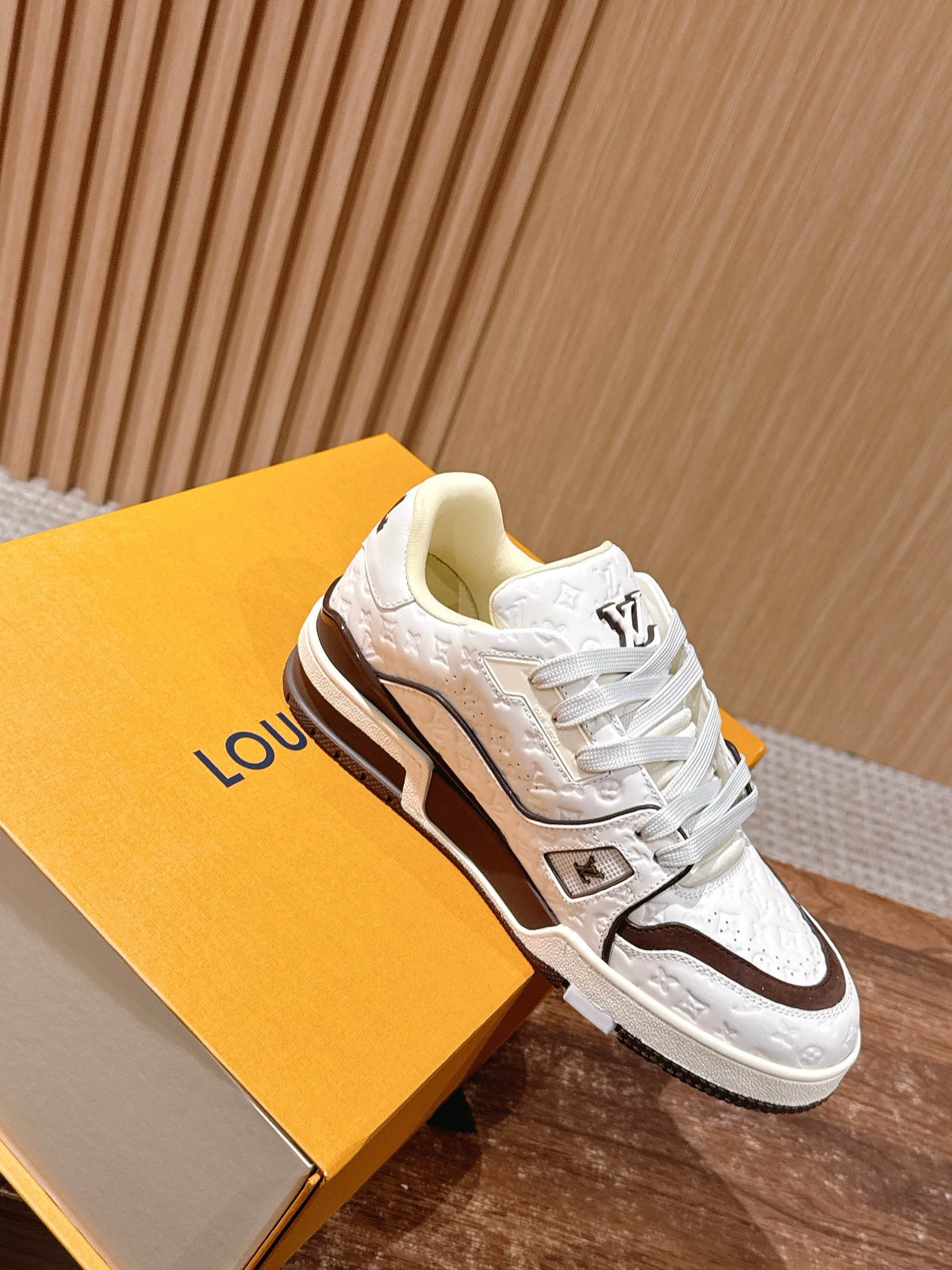 White Brown Shoes