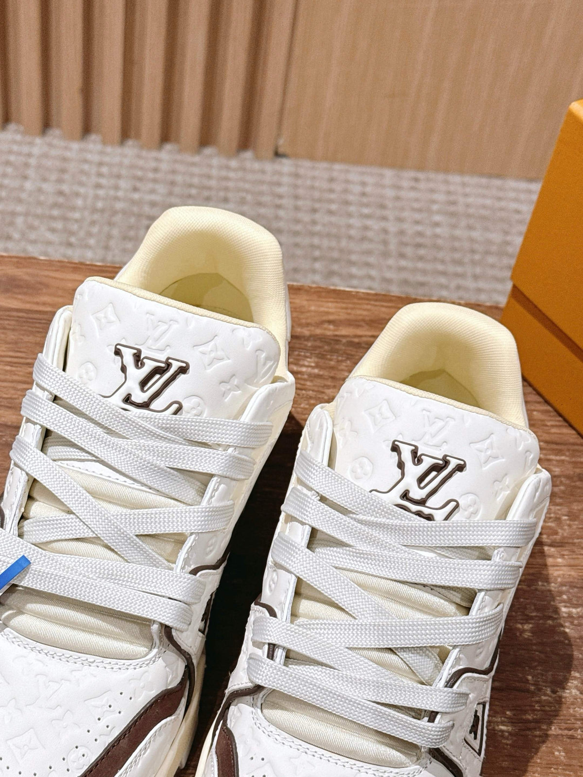 White Brown Shoes