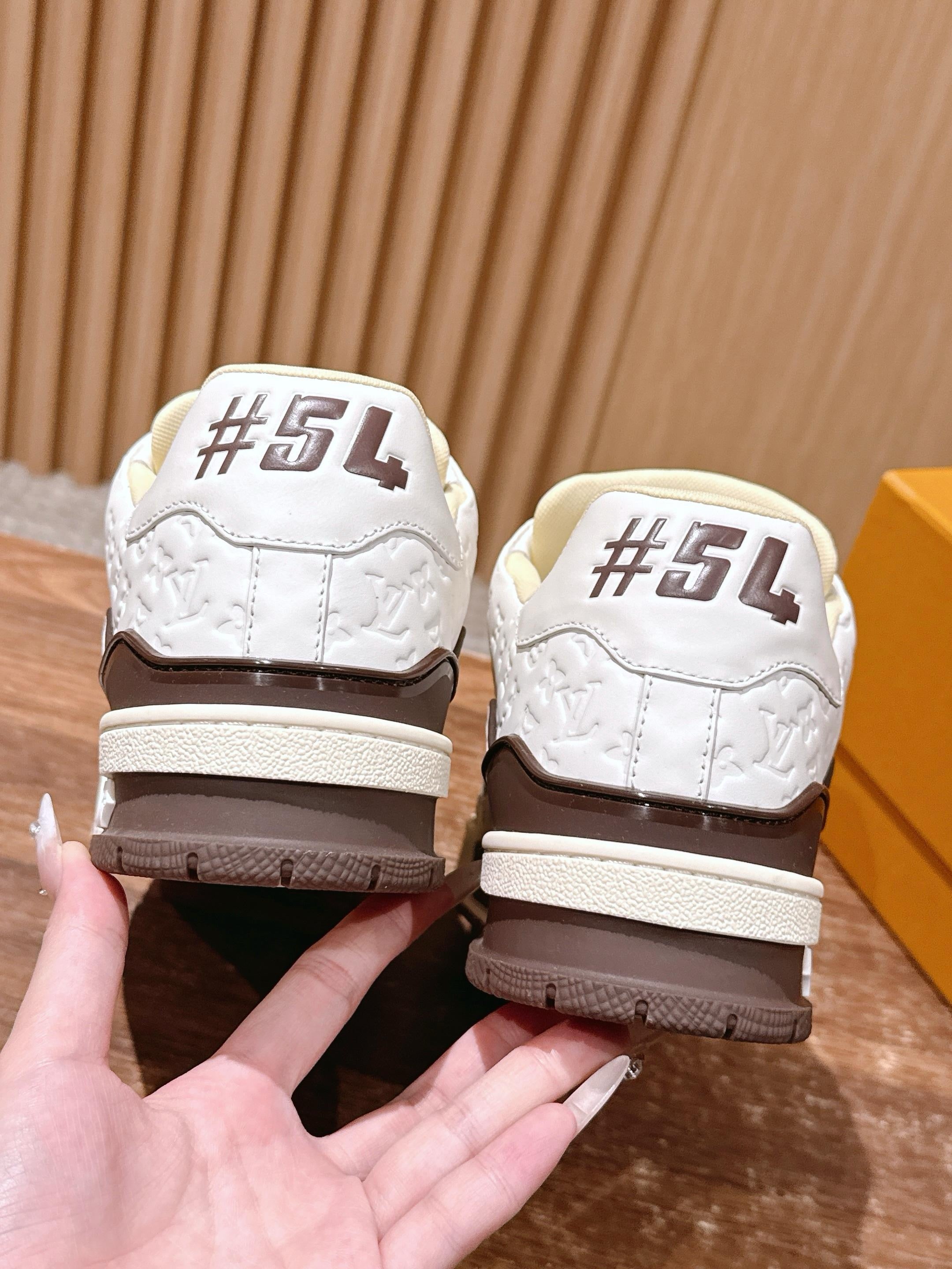 White Brown Shoes