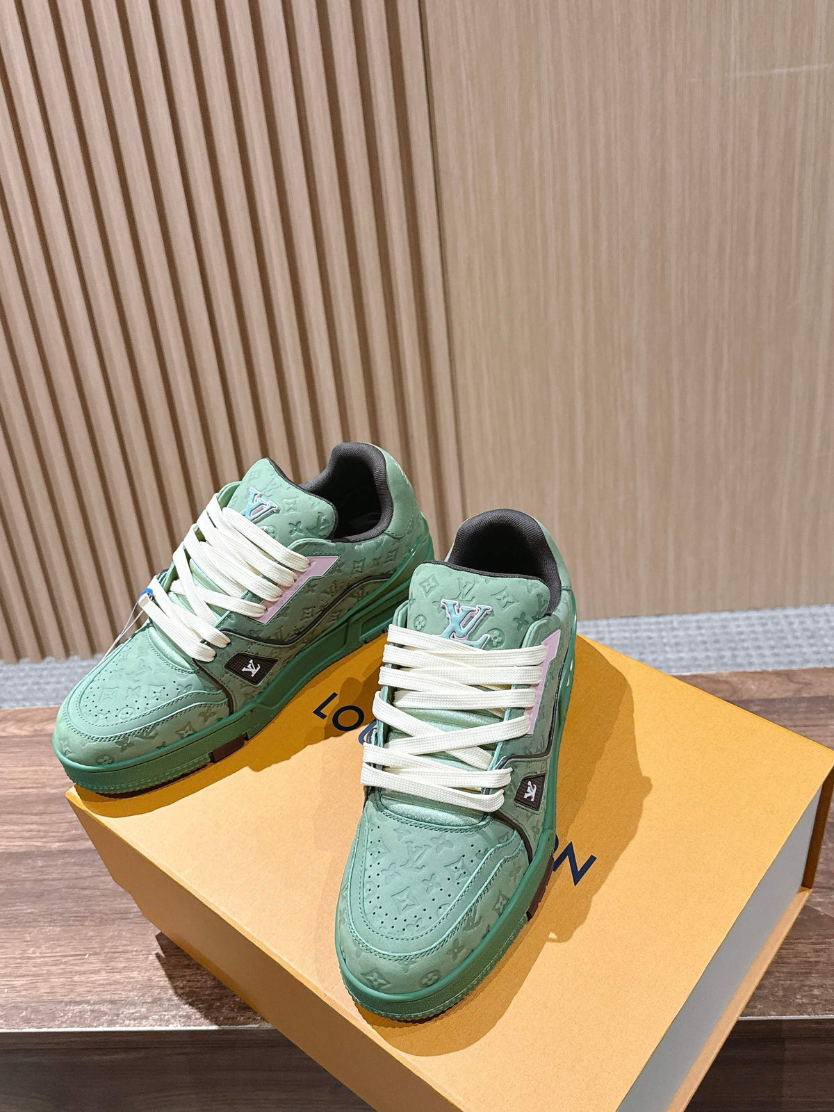 Blue and Green Shoes