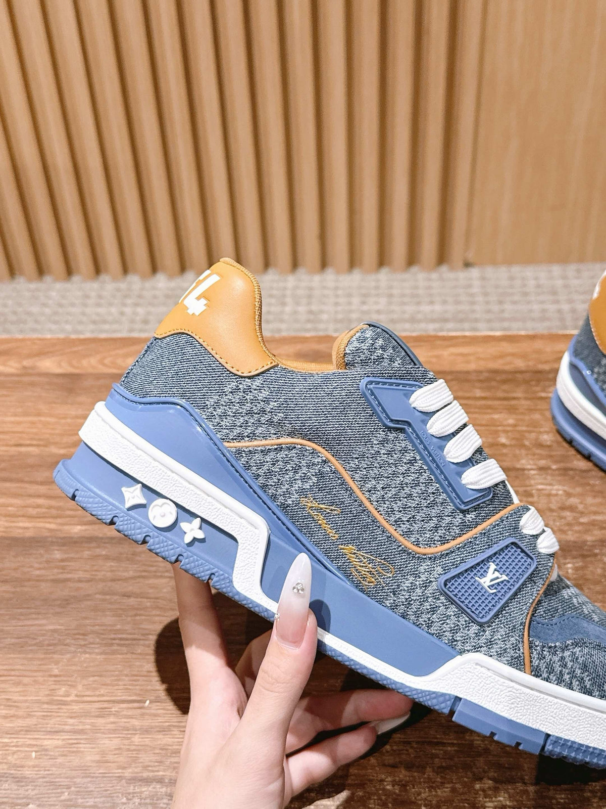 Blue and Black Shoes - FashionHype.xyz