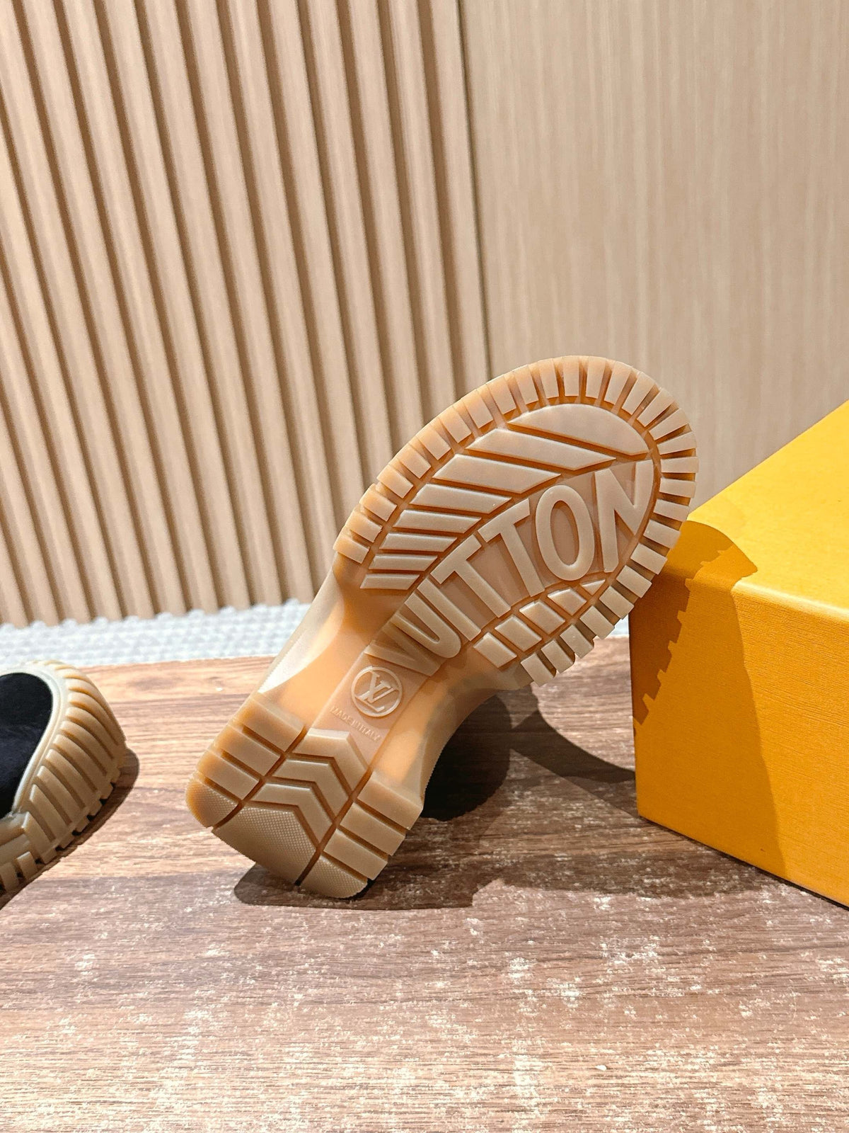 Black and Beige Shoes