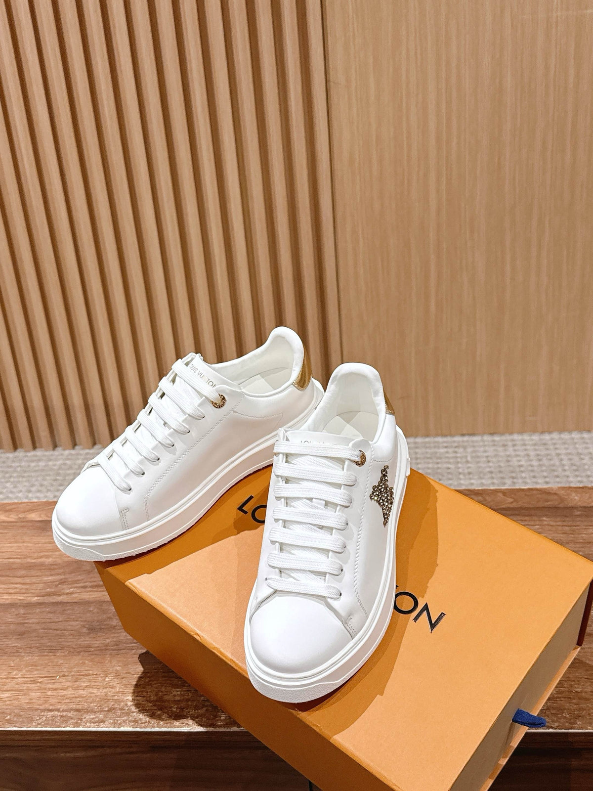 Brown and White Shoes