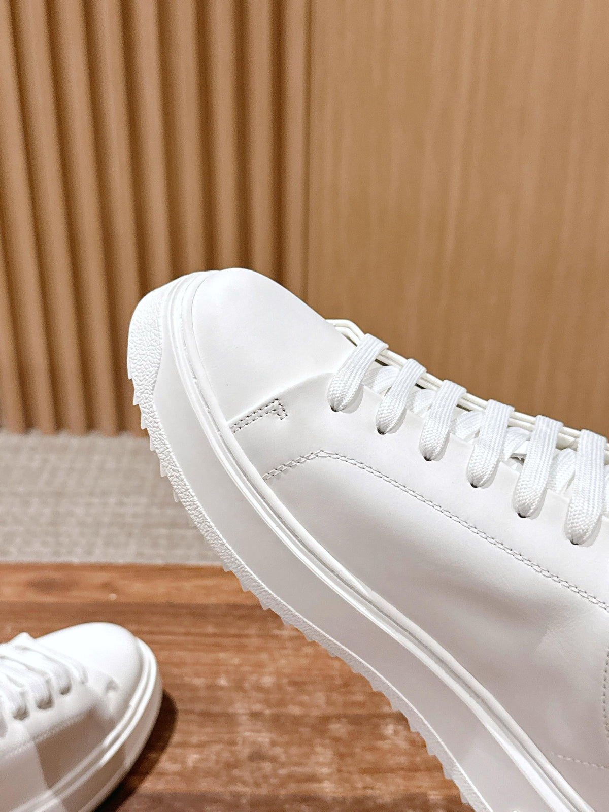 Brown and White Shoes
