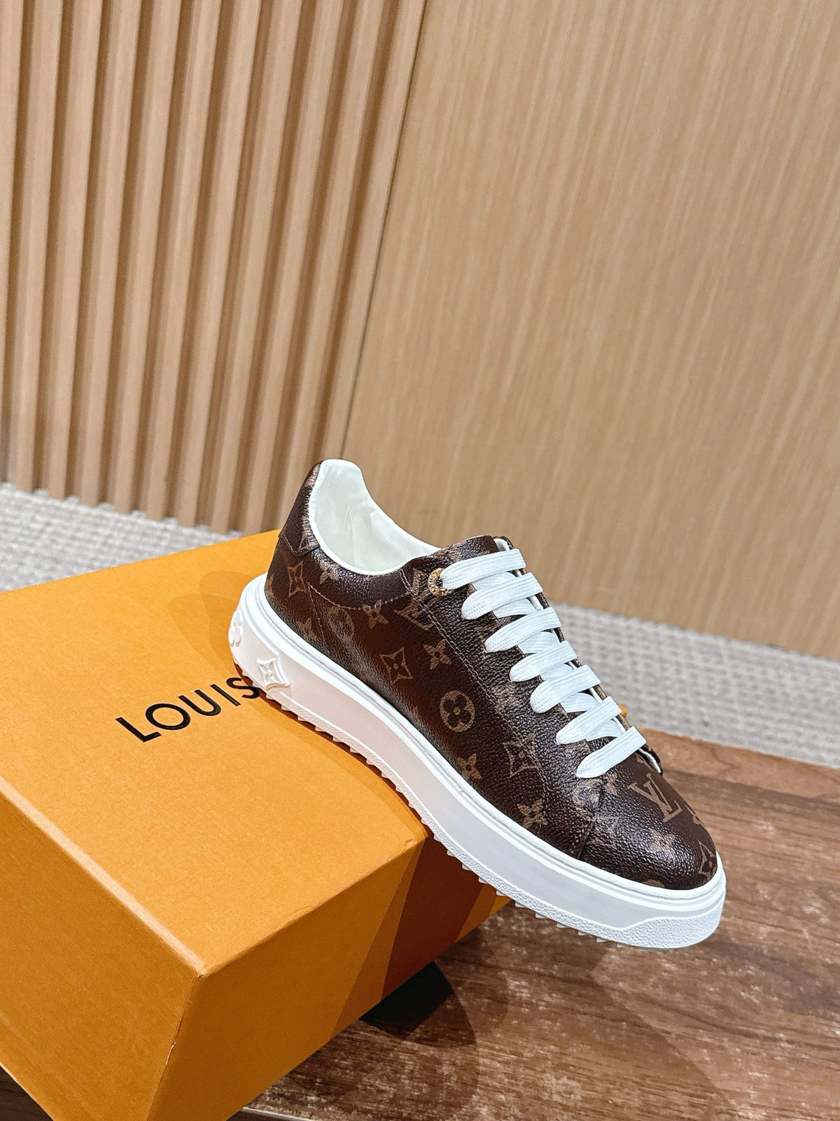 Brown and White Shoes