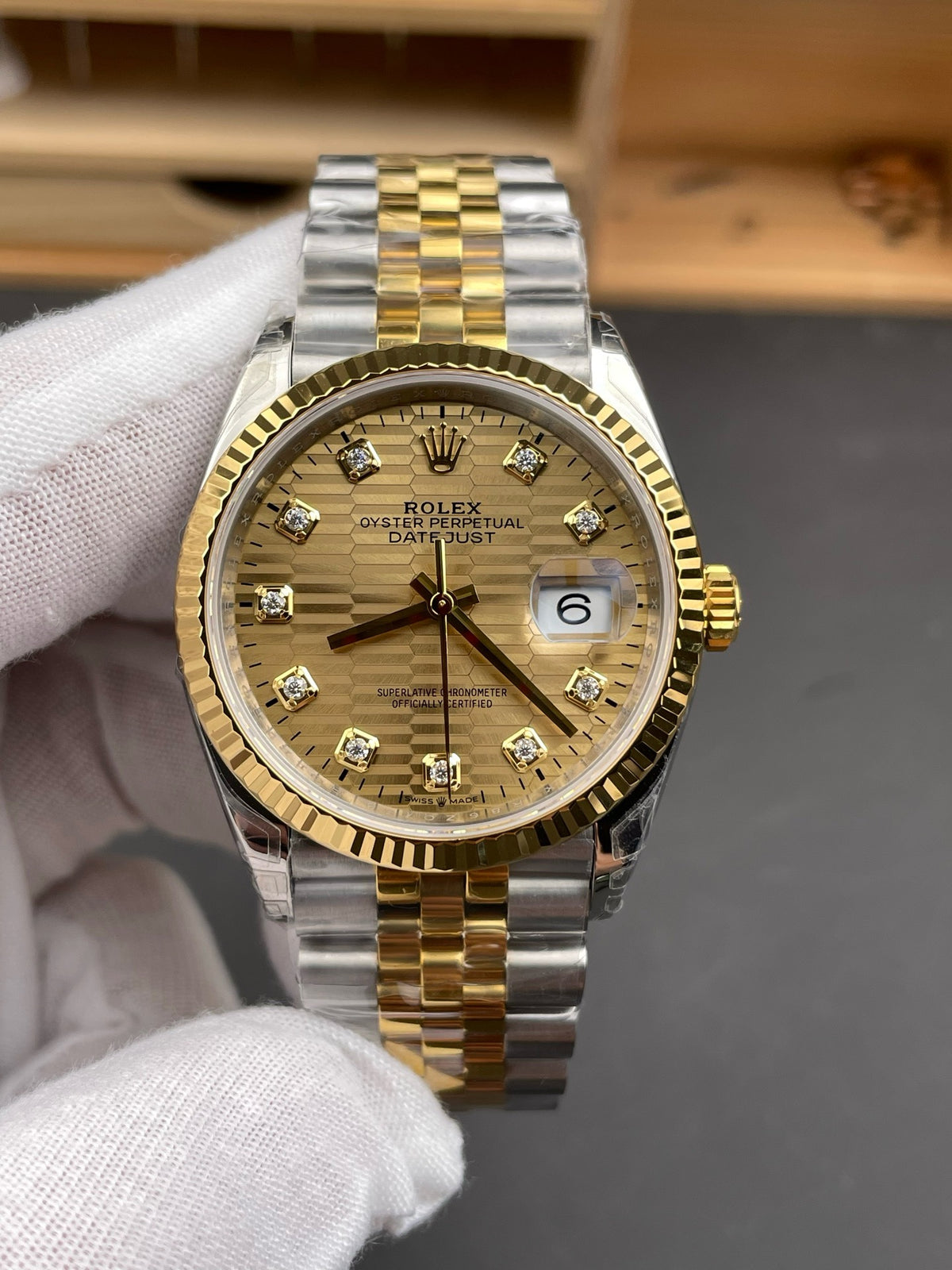 Silver Golden Watch