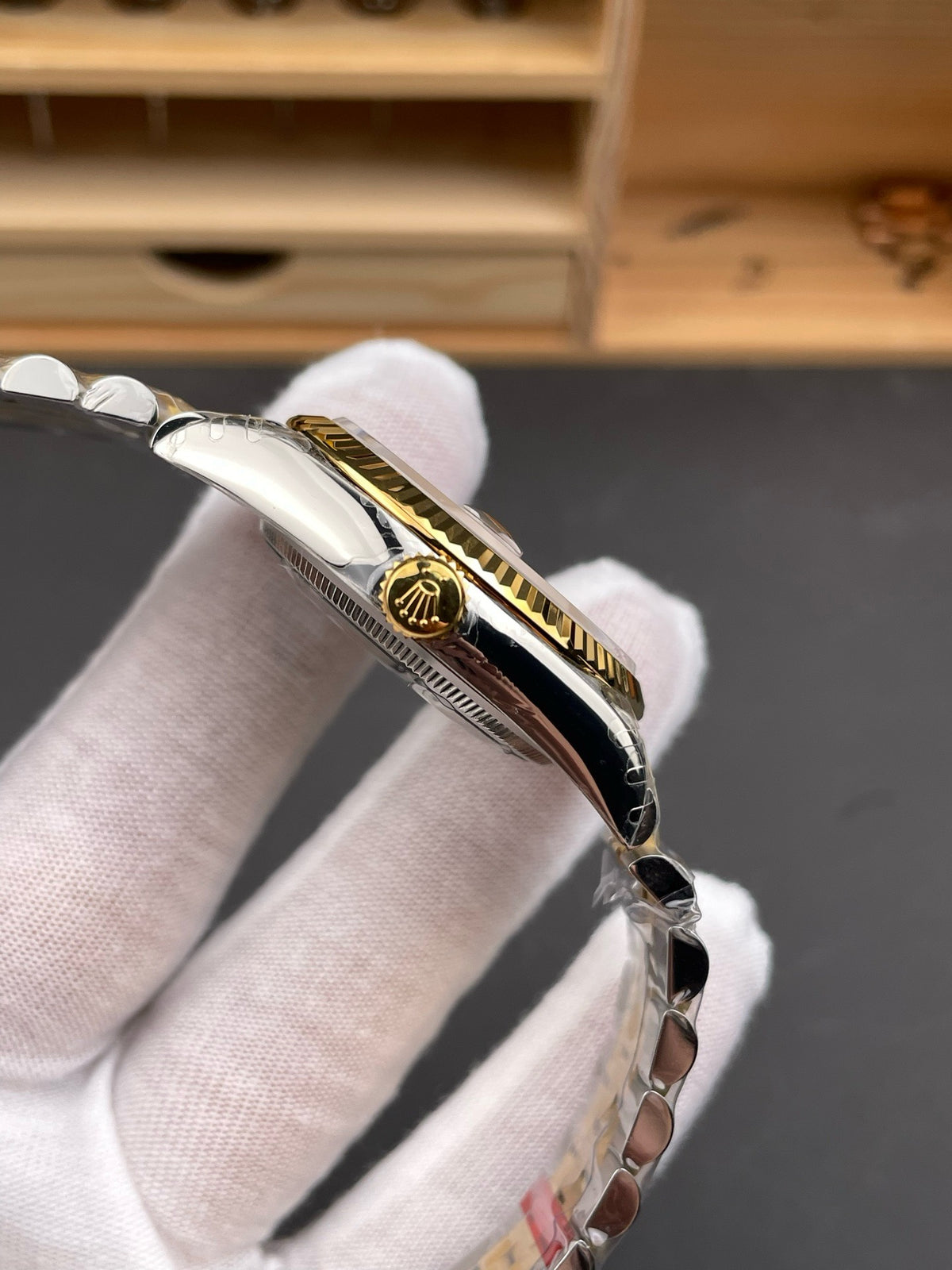 Silver Golden Watch