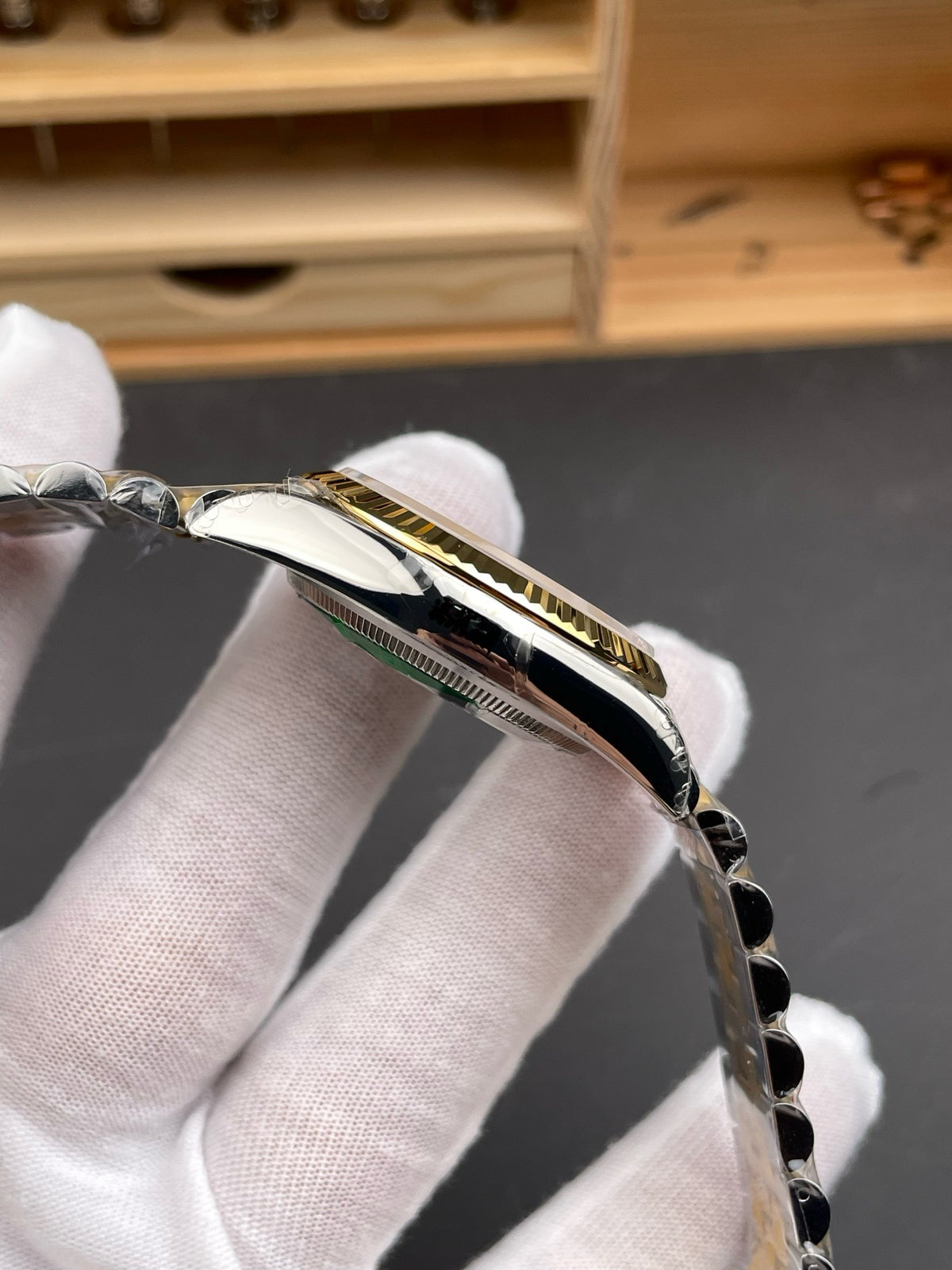 Silver Golden Watch