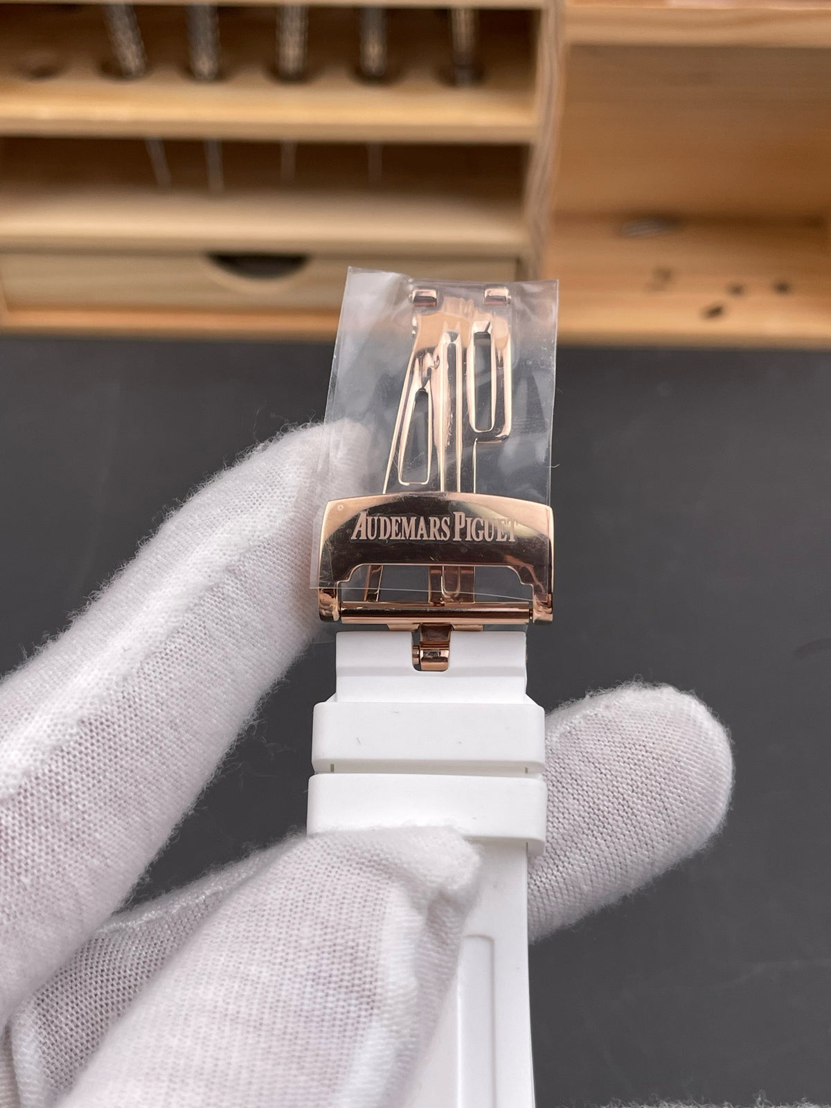 Brown White Watch