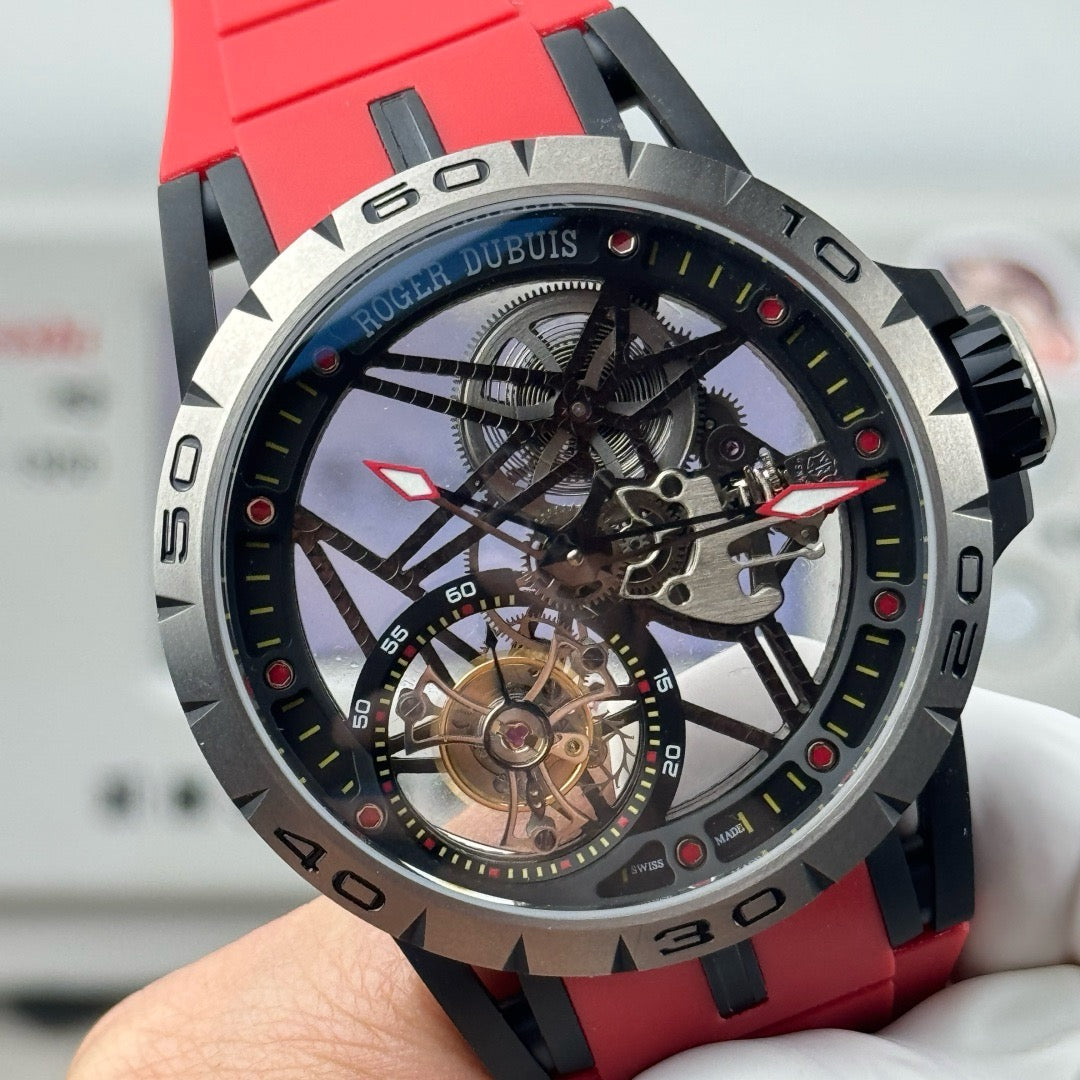 Red and White Watch - FashionHype.xyz