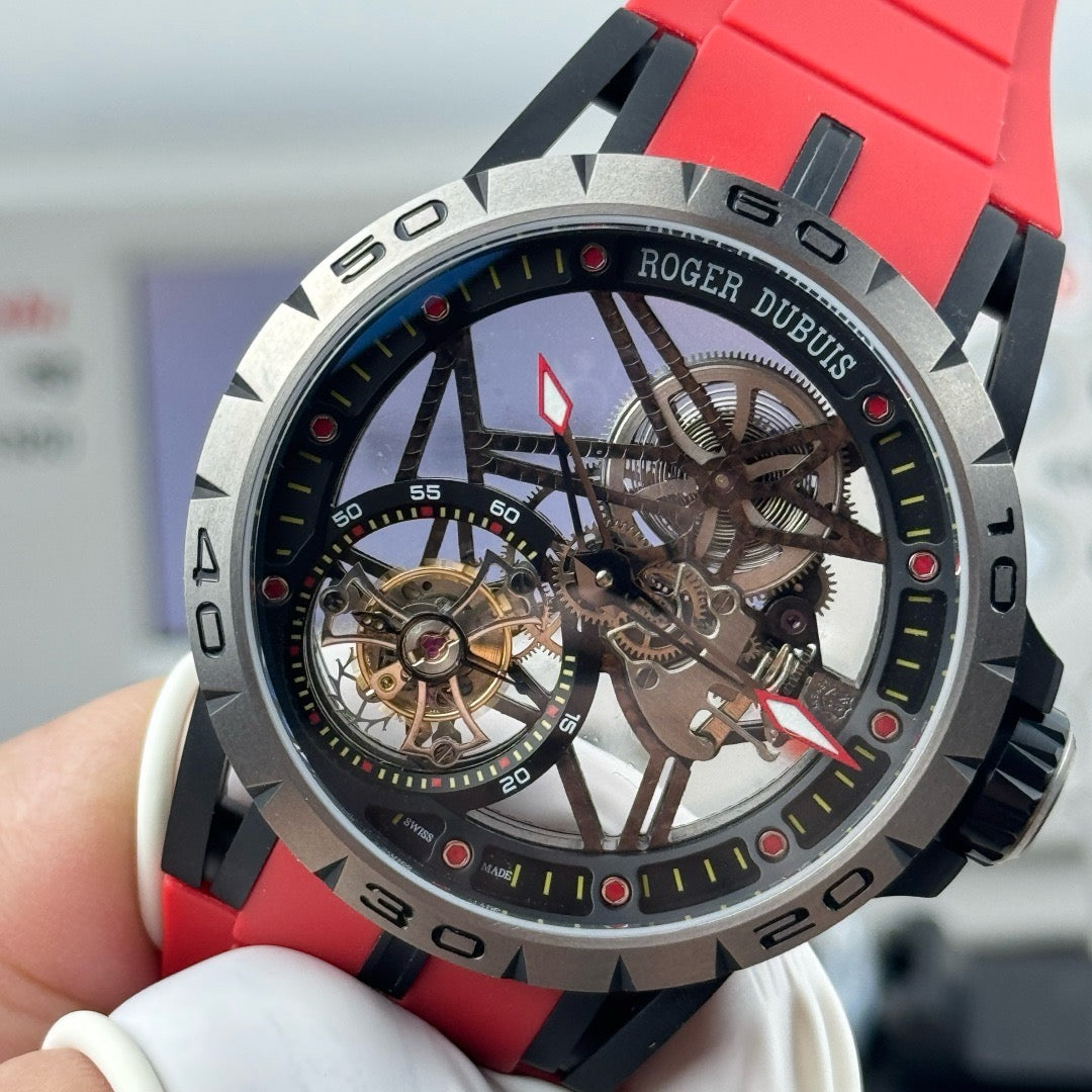 Red and White Watch - FashionHype.xyz