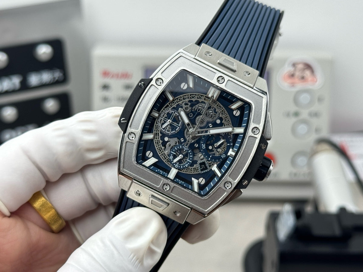 Blue Silver Watch - FashionHype.xyz
