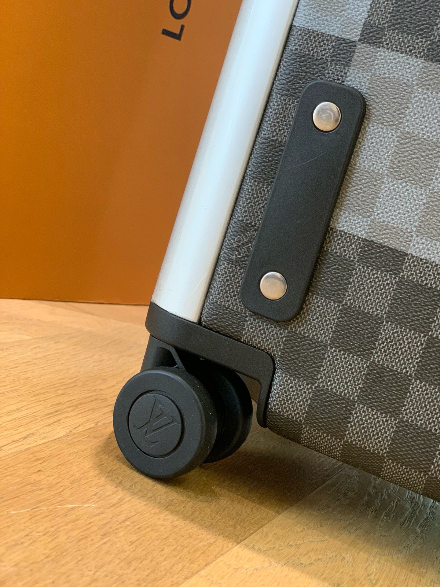 Orange and Blue Suitcase