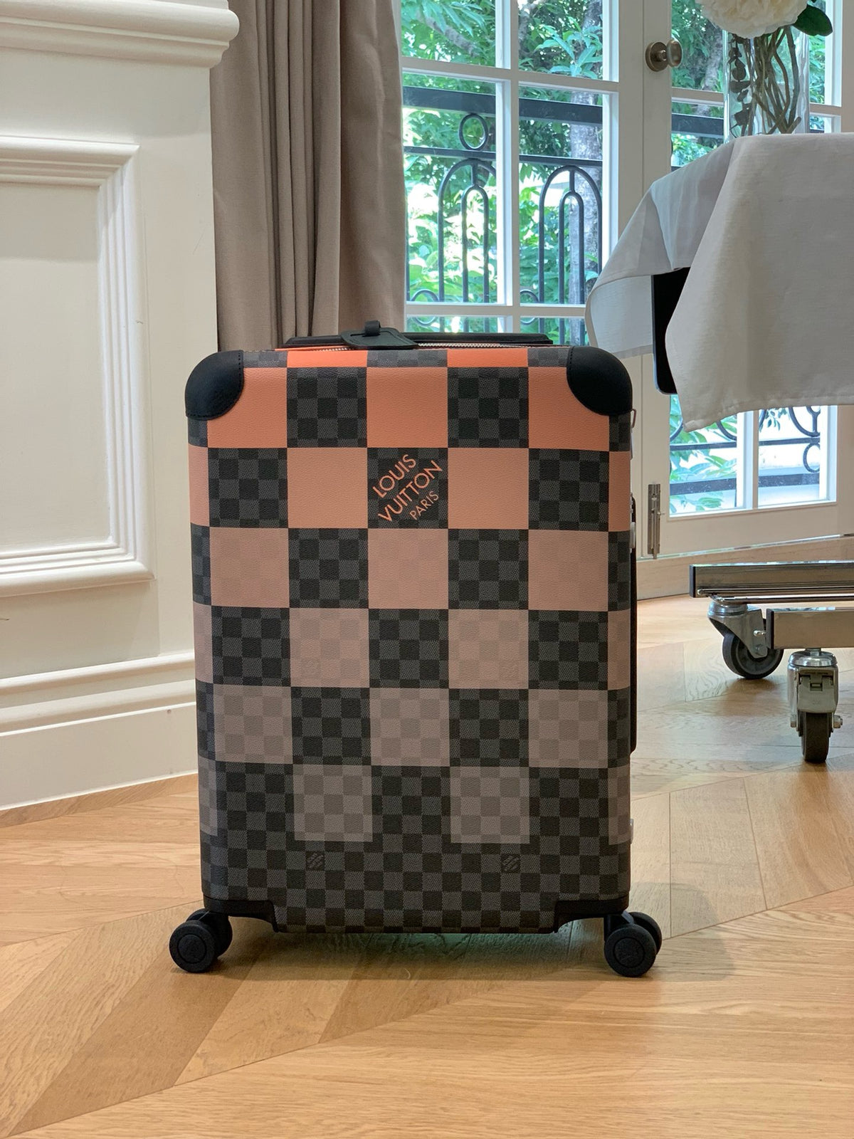 Orange and Blue Suitcase