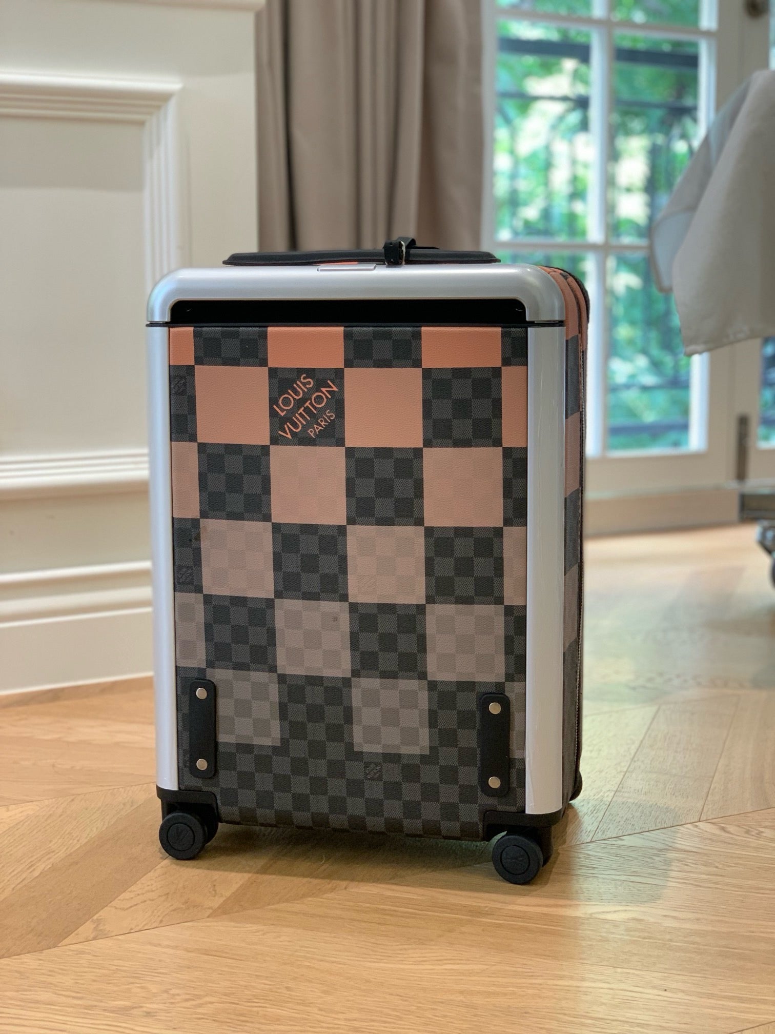 Orange and Blue Suitcase