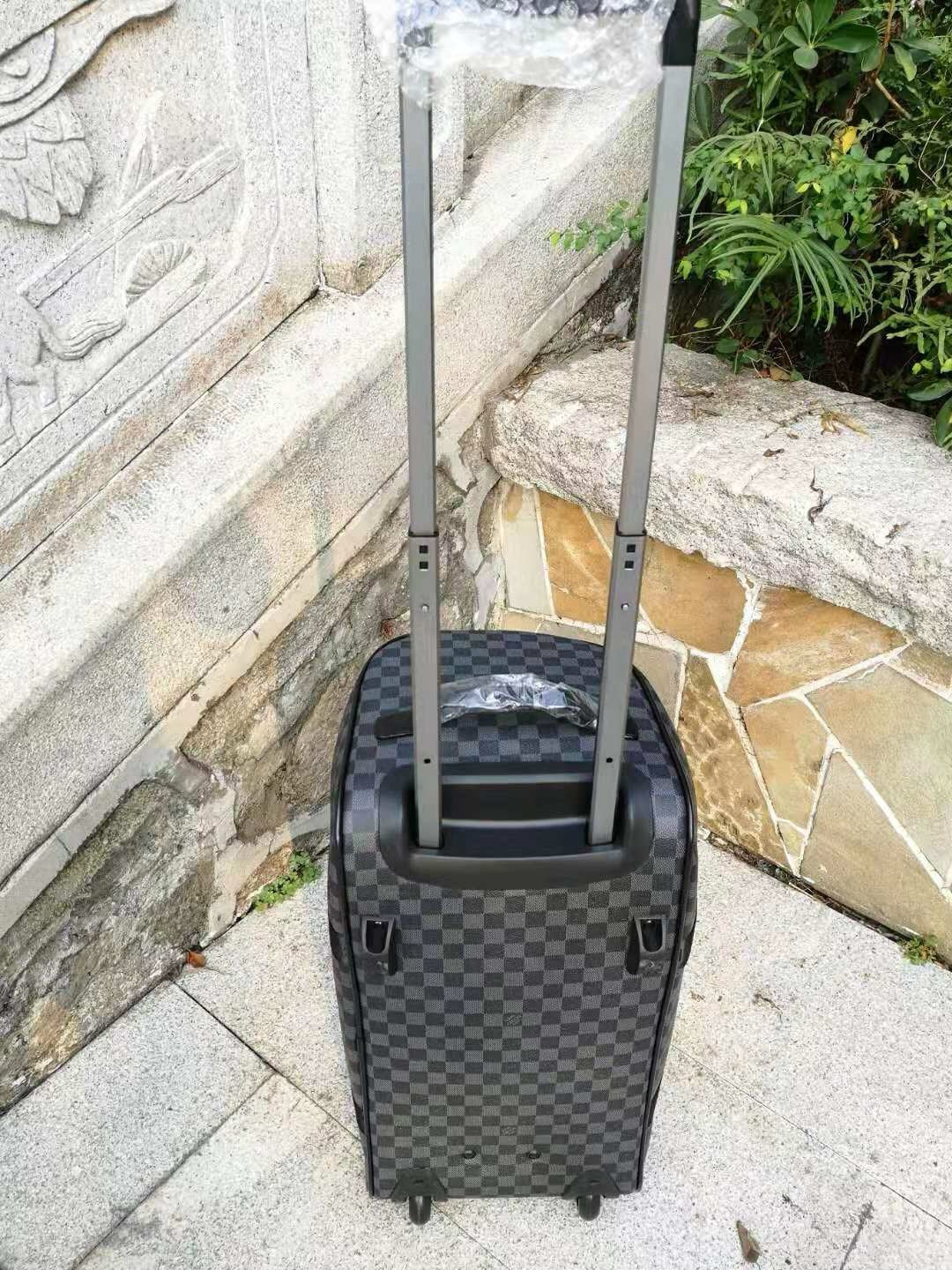 Brown and Grey Suitcase