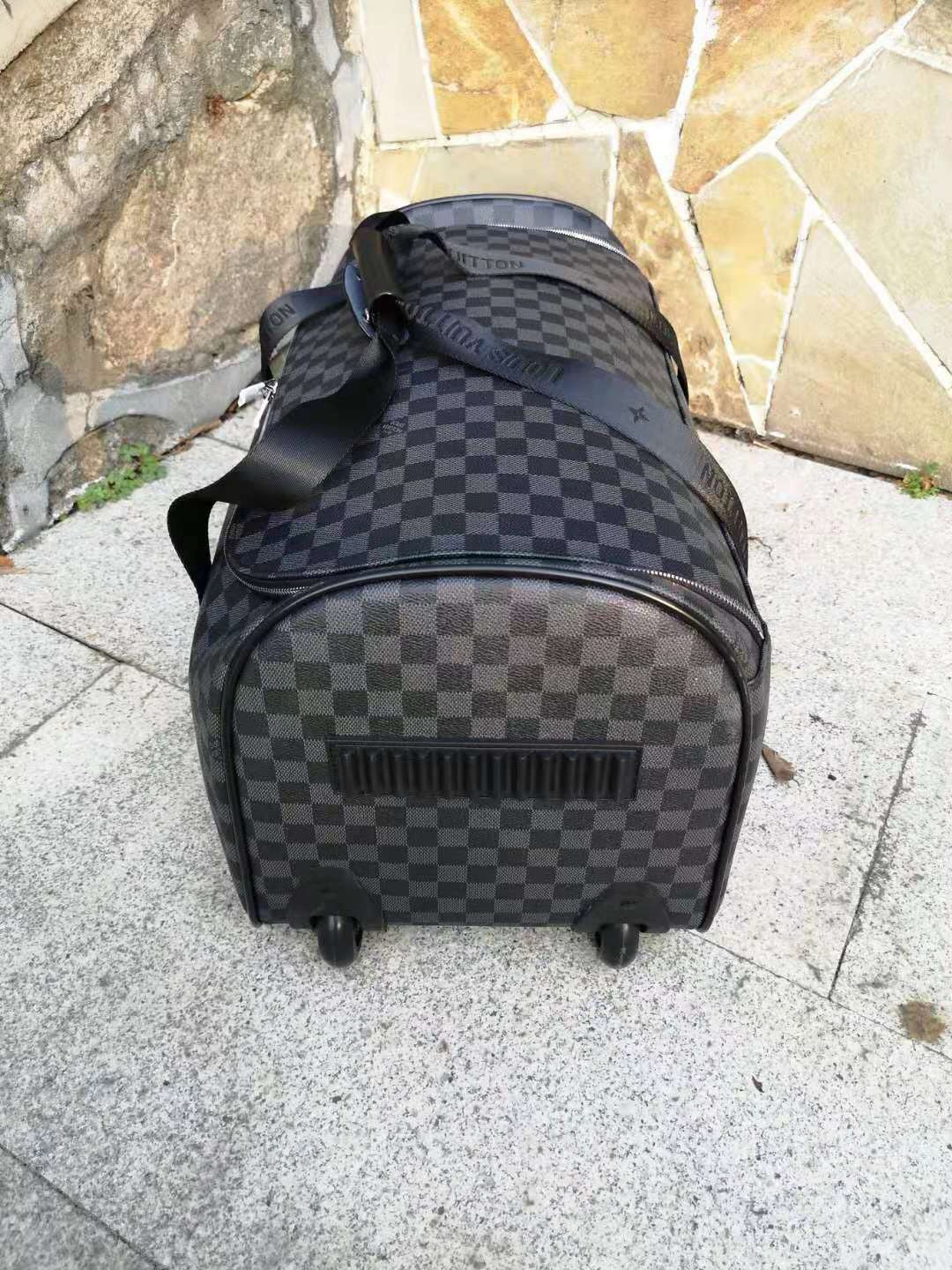 Brown and Grey Suitcase