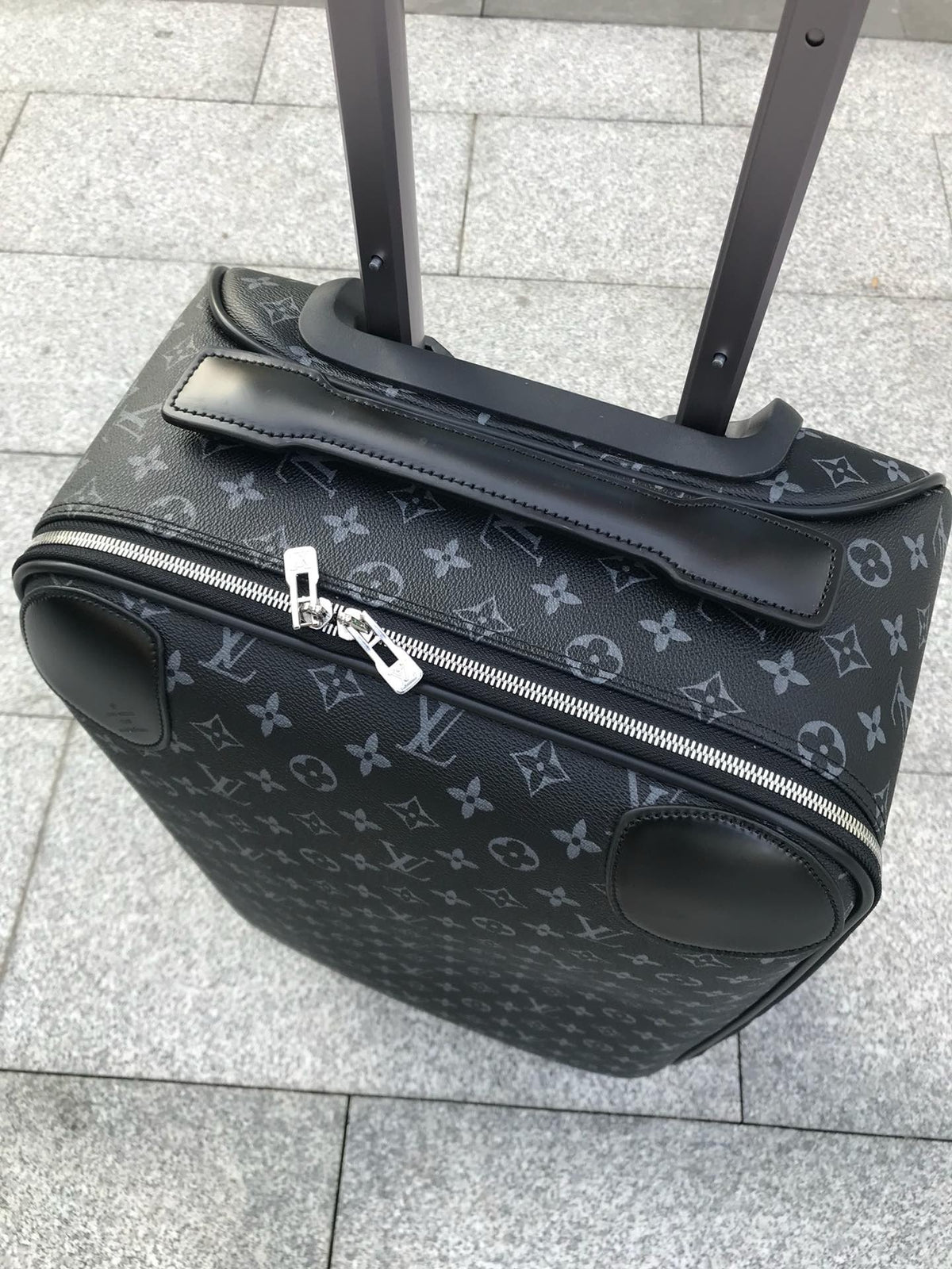 Brown and Grey Suitcase