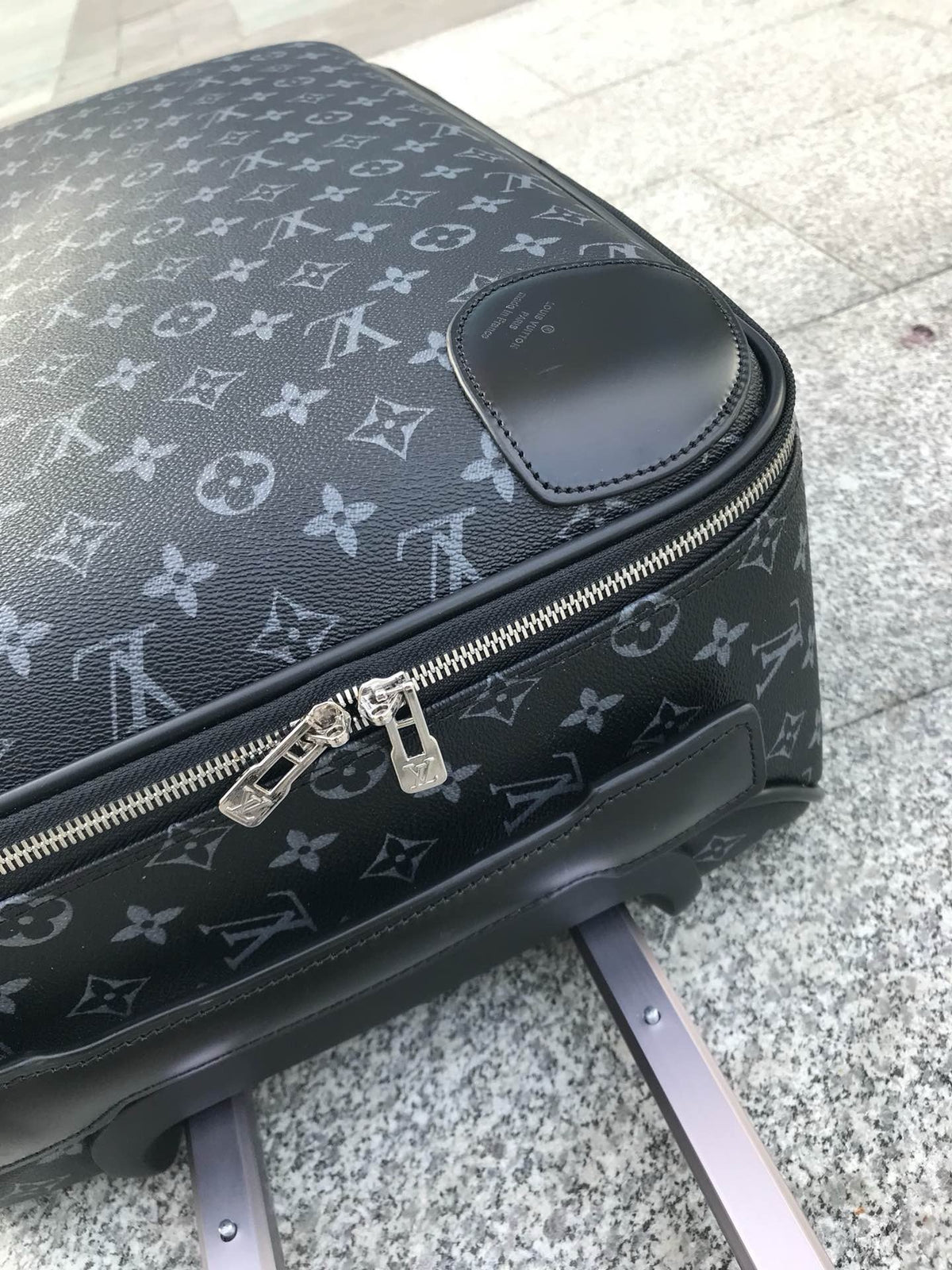 Brown and Grey Suitcase