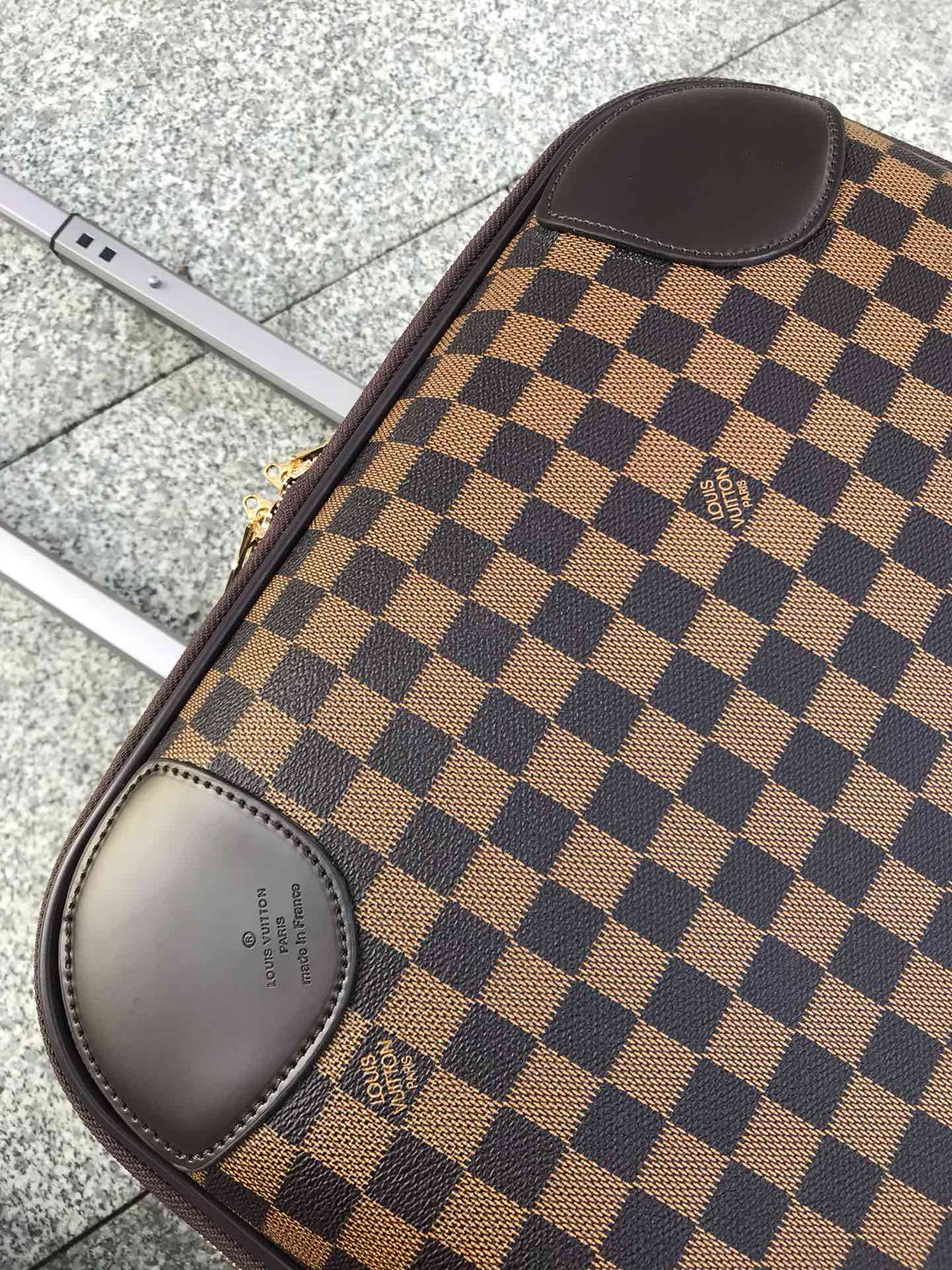 Brown and Grey Suitcase