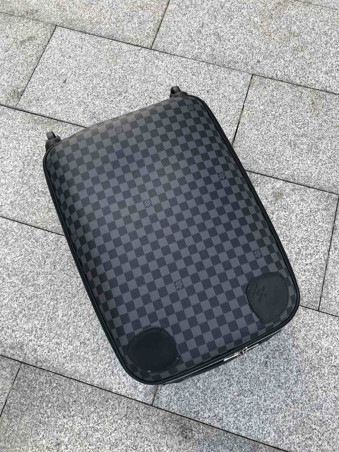 Brown and Grey Suitcase