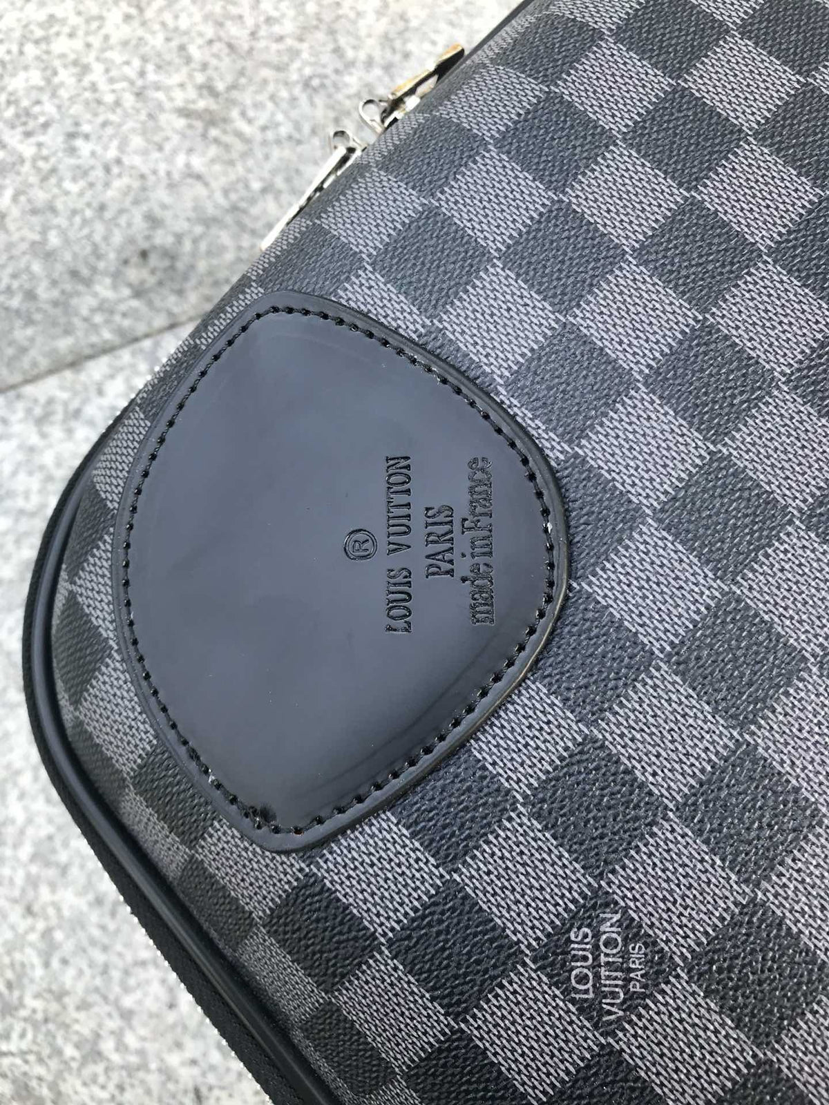Brown and Grey Suitcase