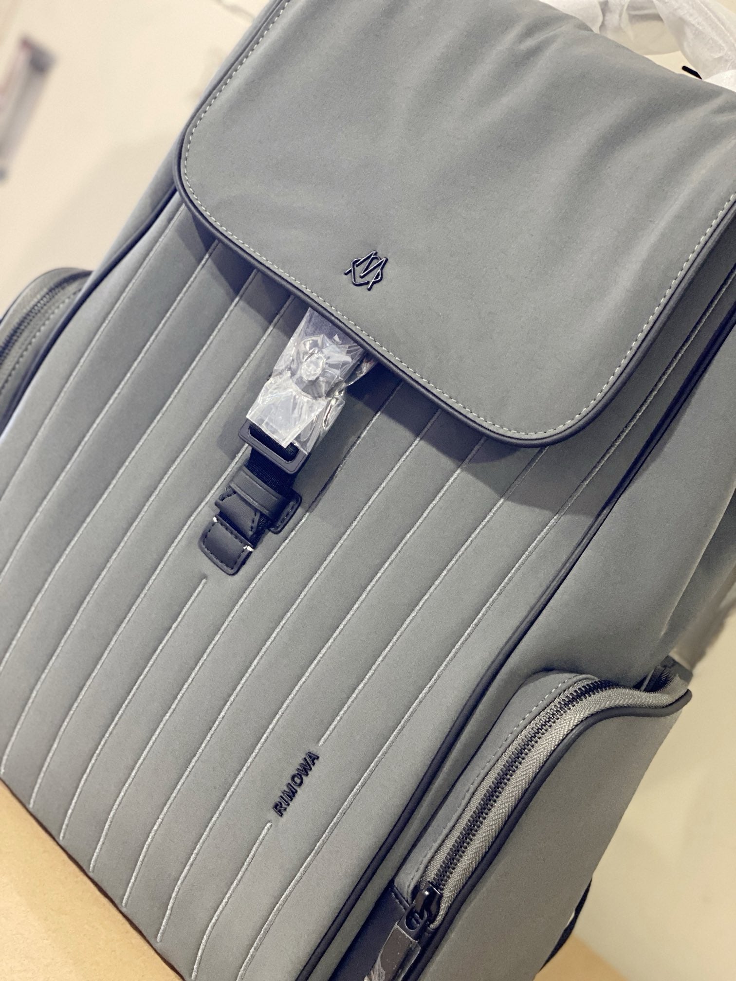 Grey Blue Backpack