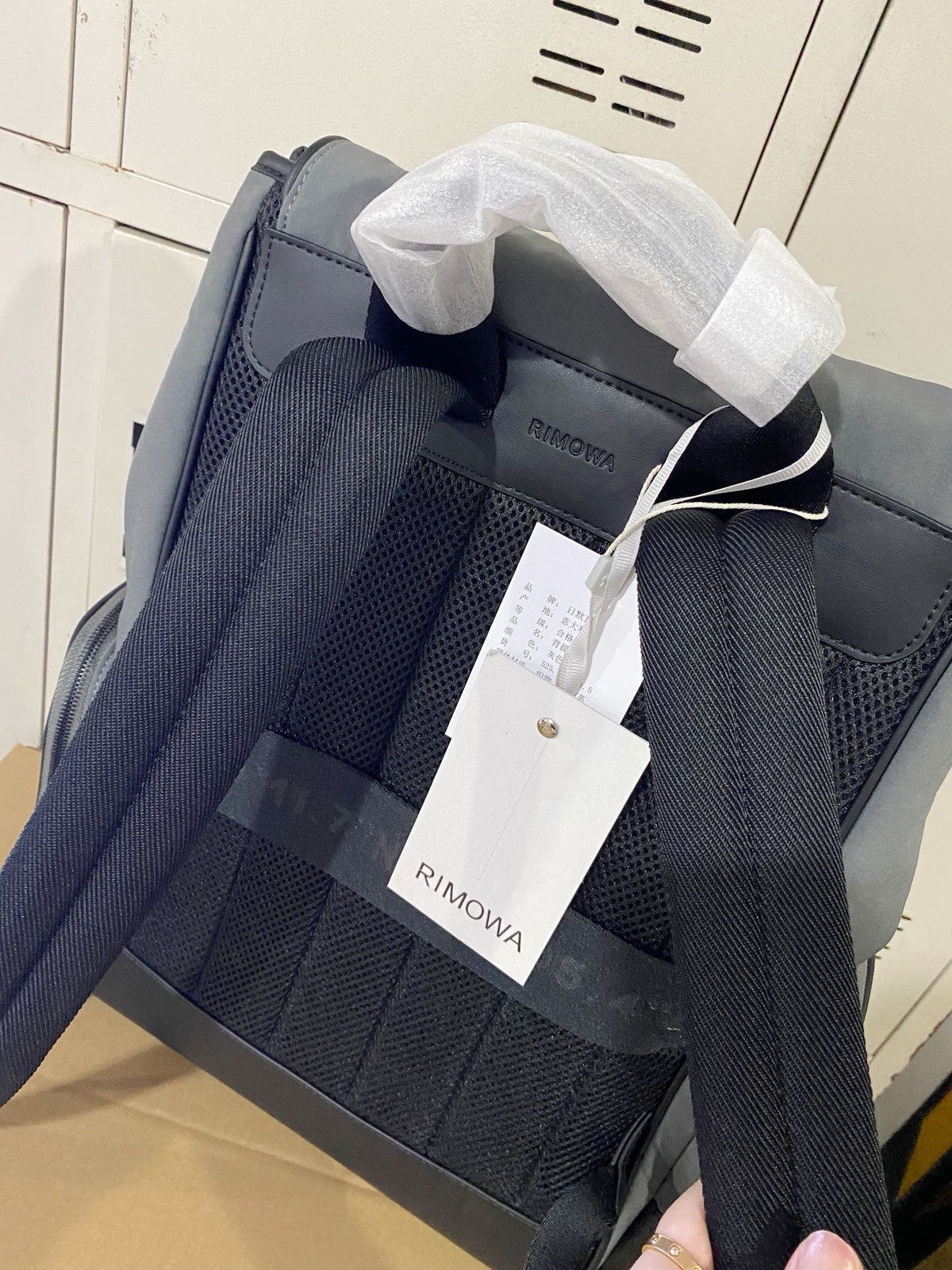 Grey Blue Backpack