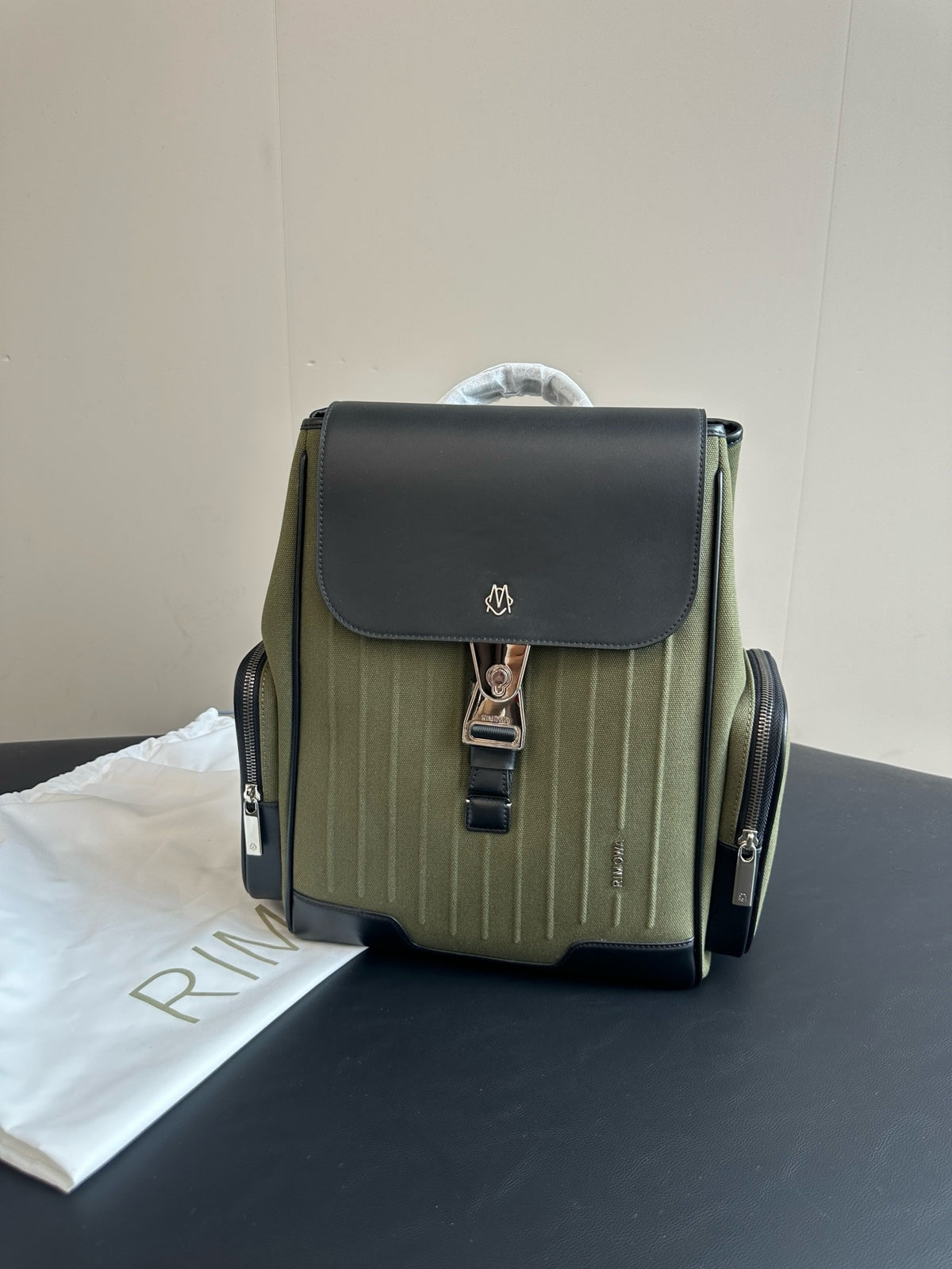 Green and Blue Backpack