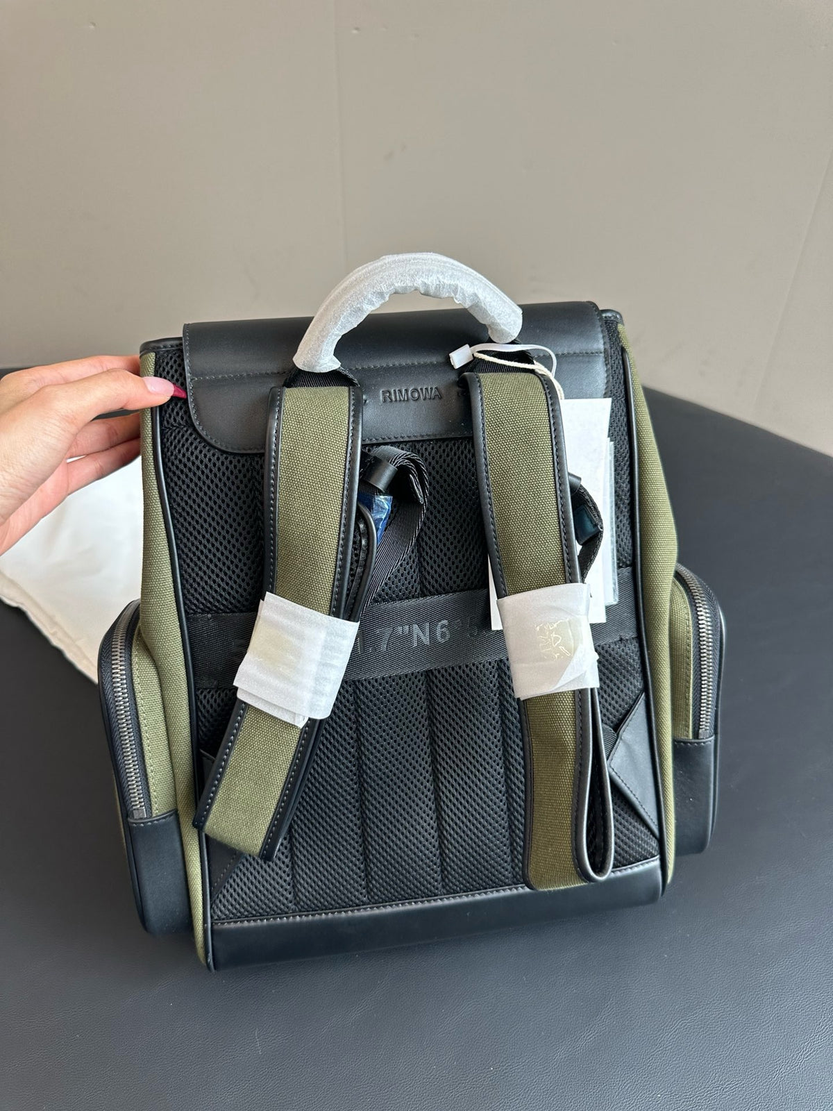 Green and Blue Backpack