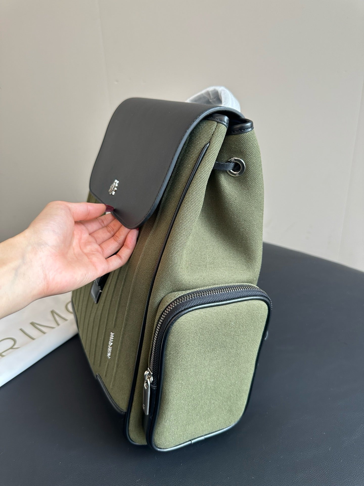 Green and Blue Backpack